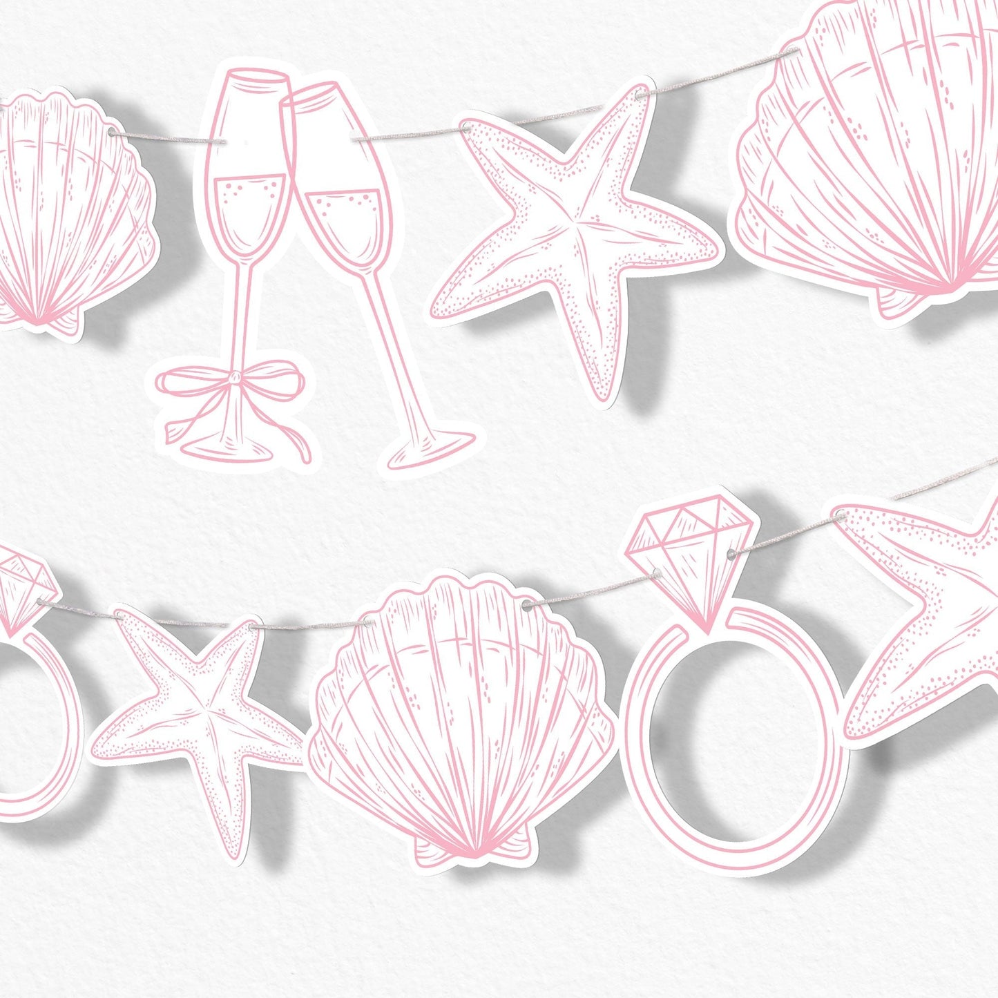 Last Toast on the Coast Garland Banner - 15 Pc