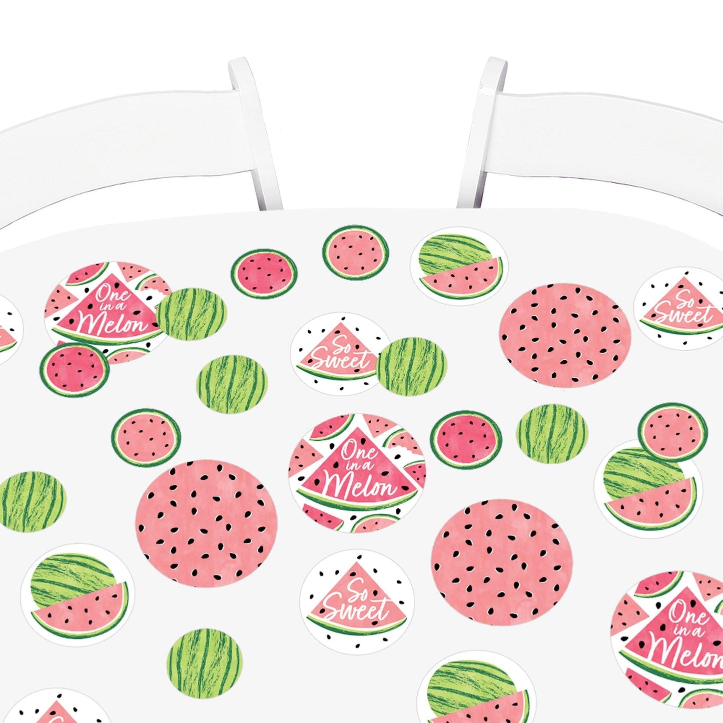 Sweet Watermelon - Fruit Party Giant Circle Confetti - Party Decorations - Large Confetti 27 Count