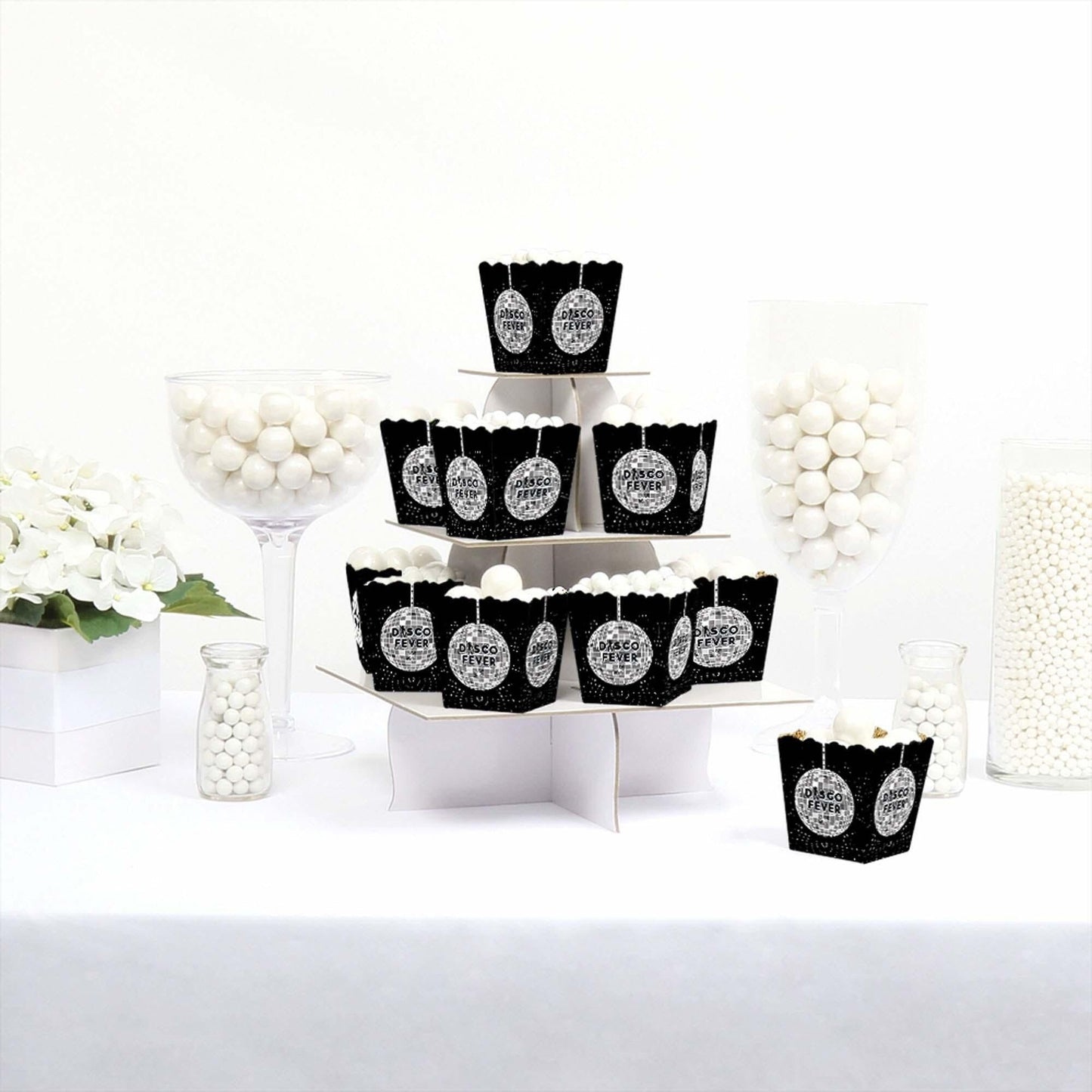 70's Disco - Party Mini Favor Boxes - 1970s Disco Fever Treat Candy Boxes - Set of 12
