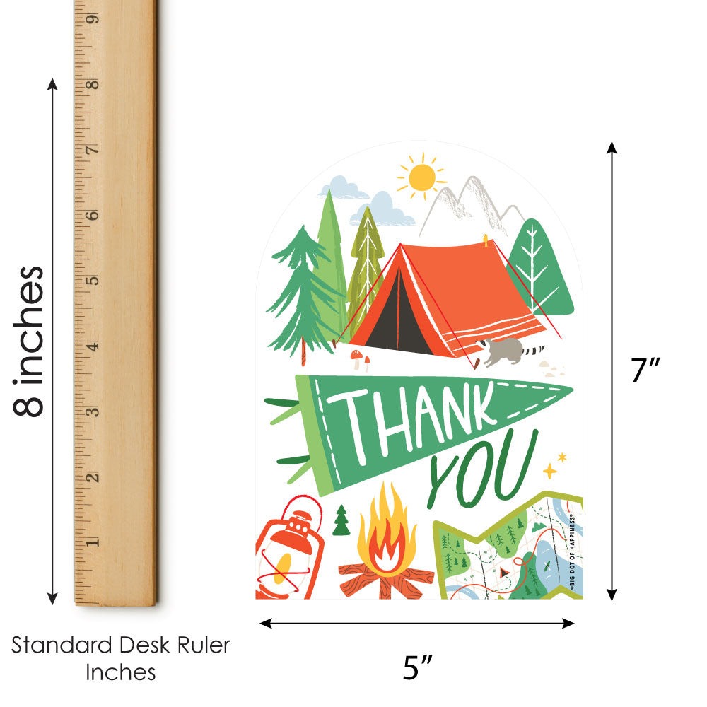 Camping Thank You Cards - 12 Ct