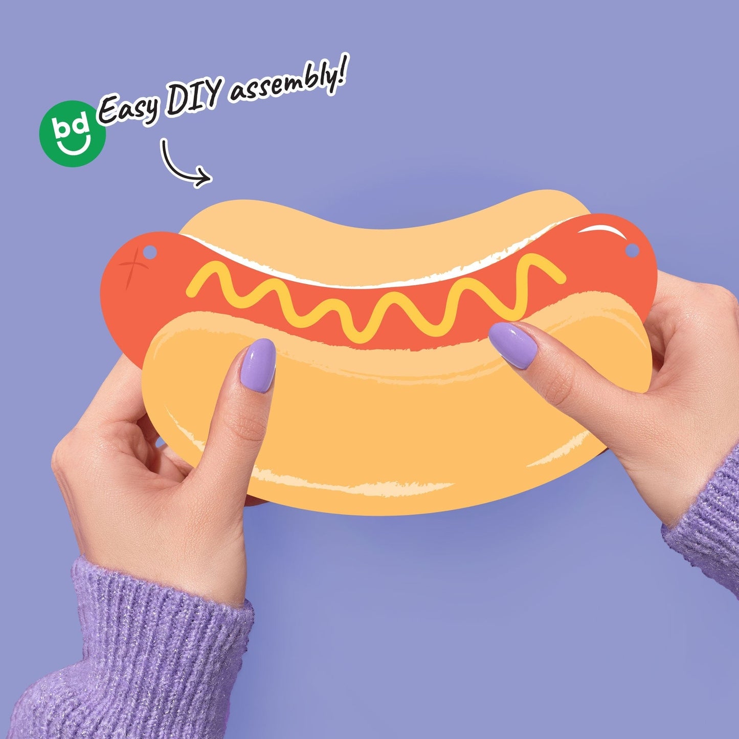 Hot Dog Garland Banner - 15 Pc
