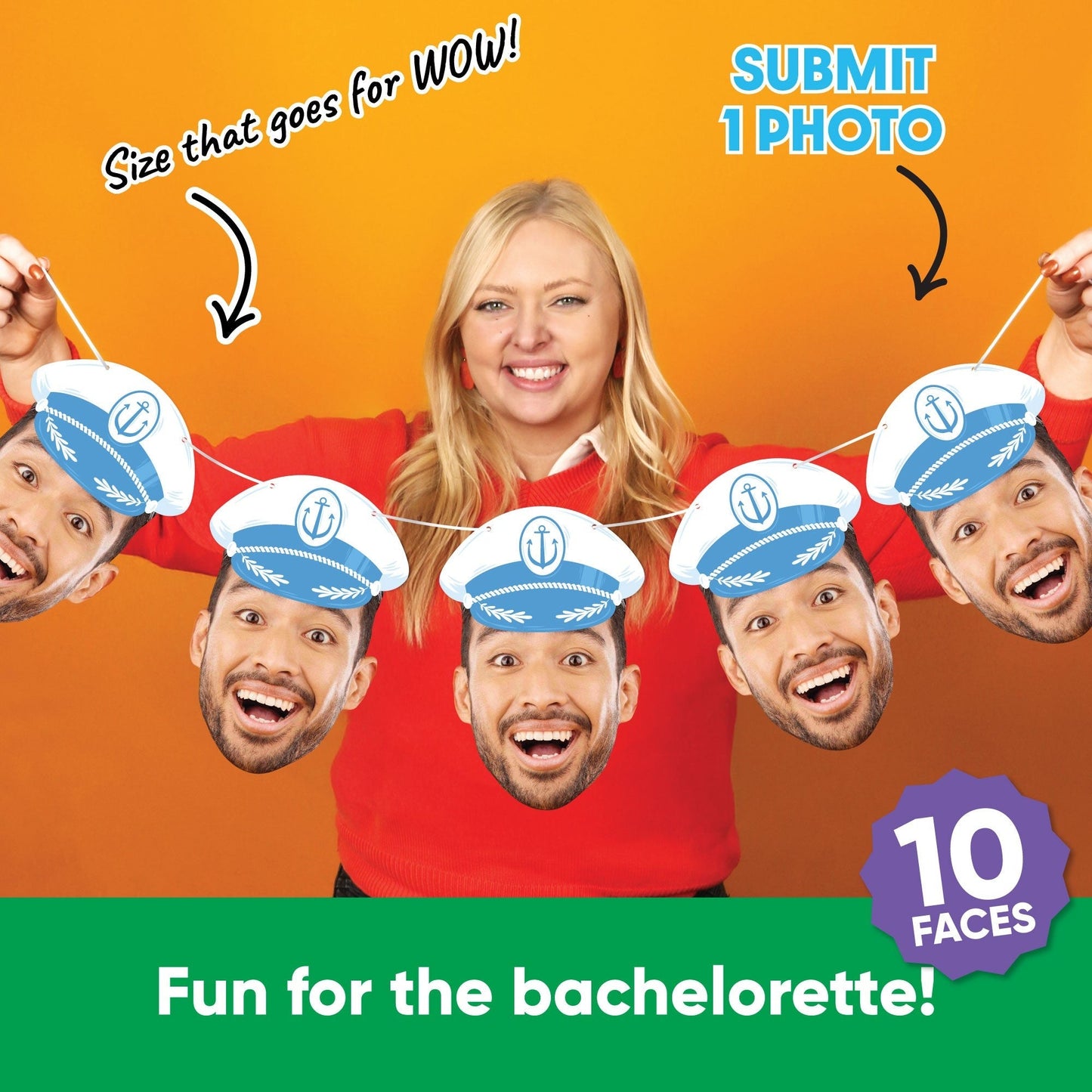 Custom Face Last Toast on the Coast Garland Banner