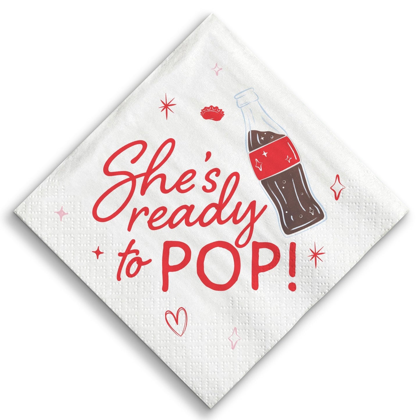 Napkins - She's Ready to Pop - 24 Ct