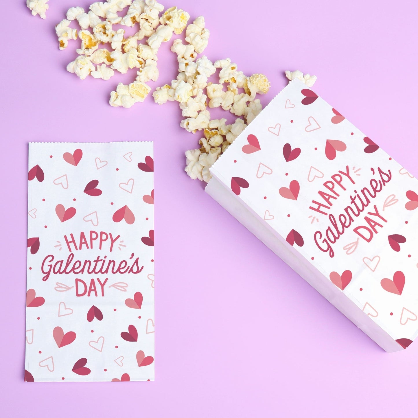 Popcorn Bags - Happy Galentine’s Day - 25 Ct