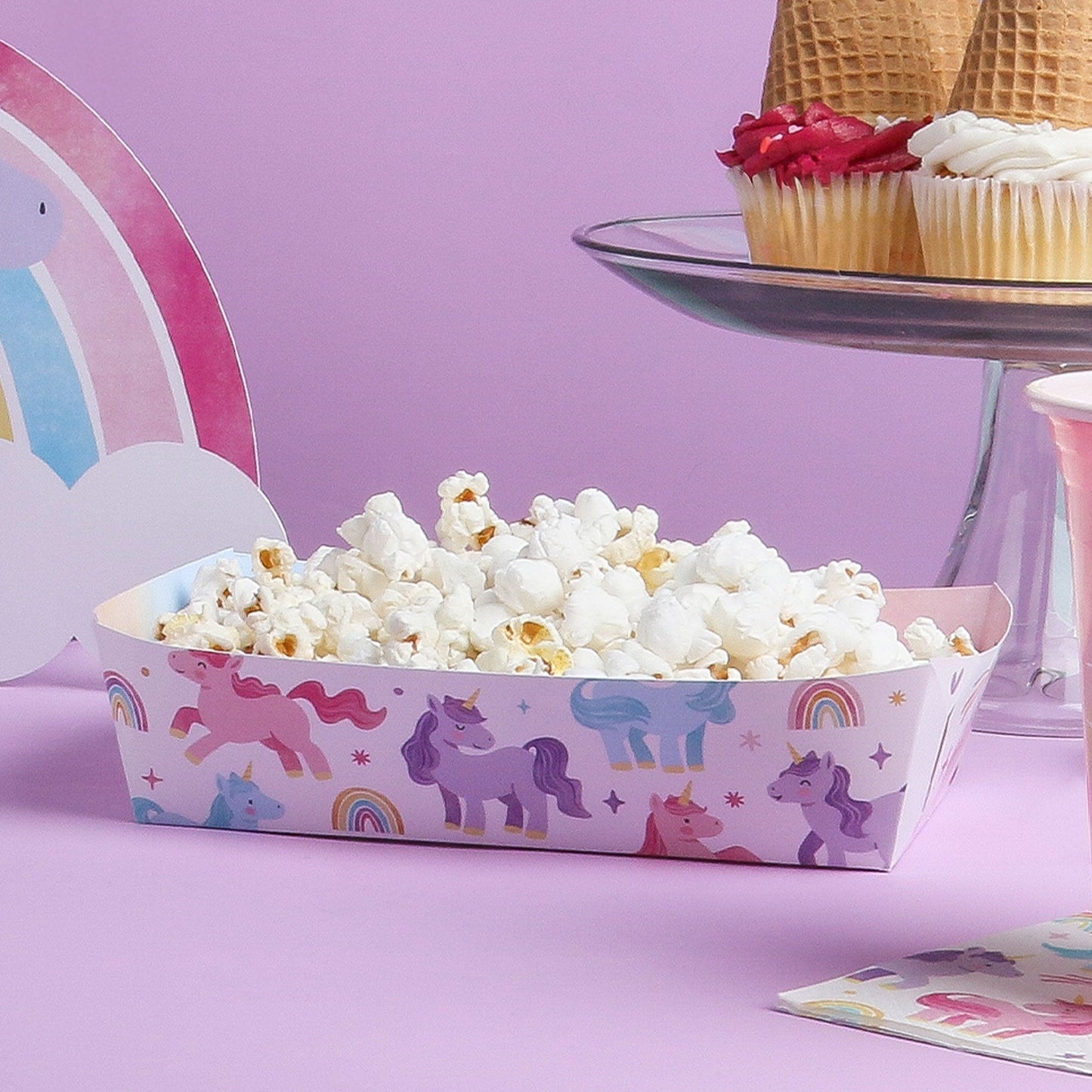 Unicorn Party Paper Food Trays