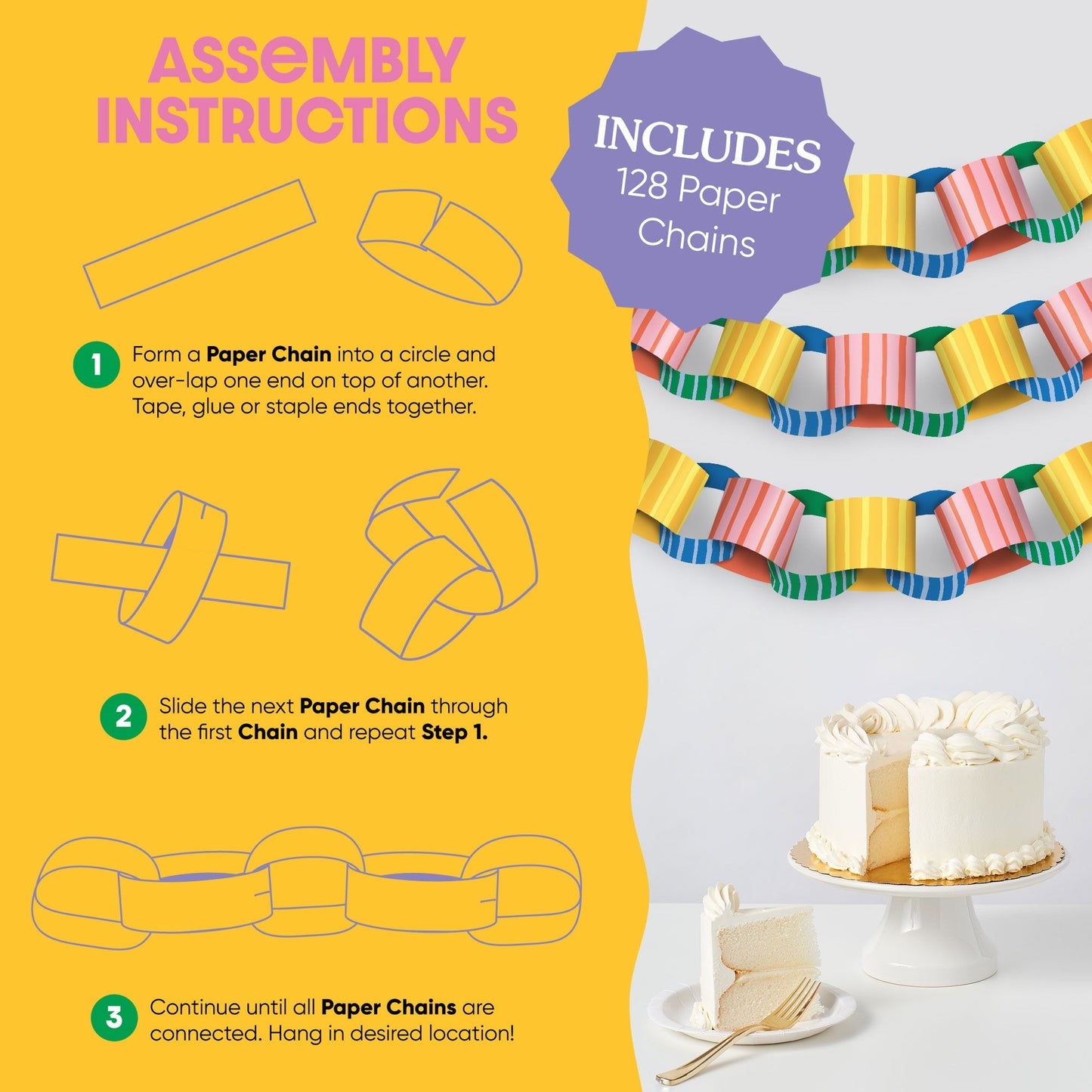 One is Fun DIY Paper Chains - 128 Pc