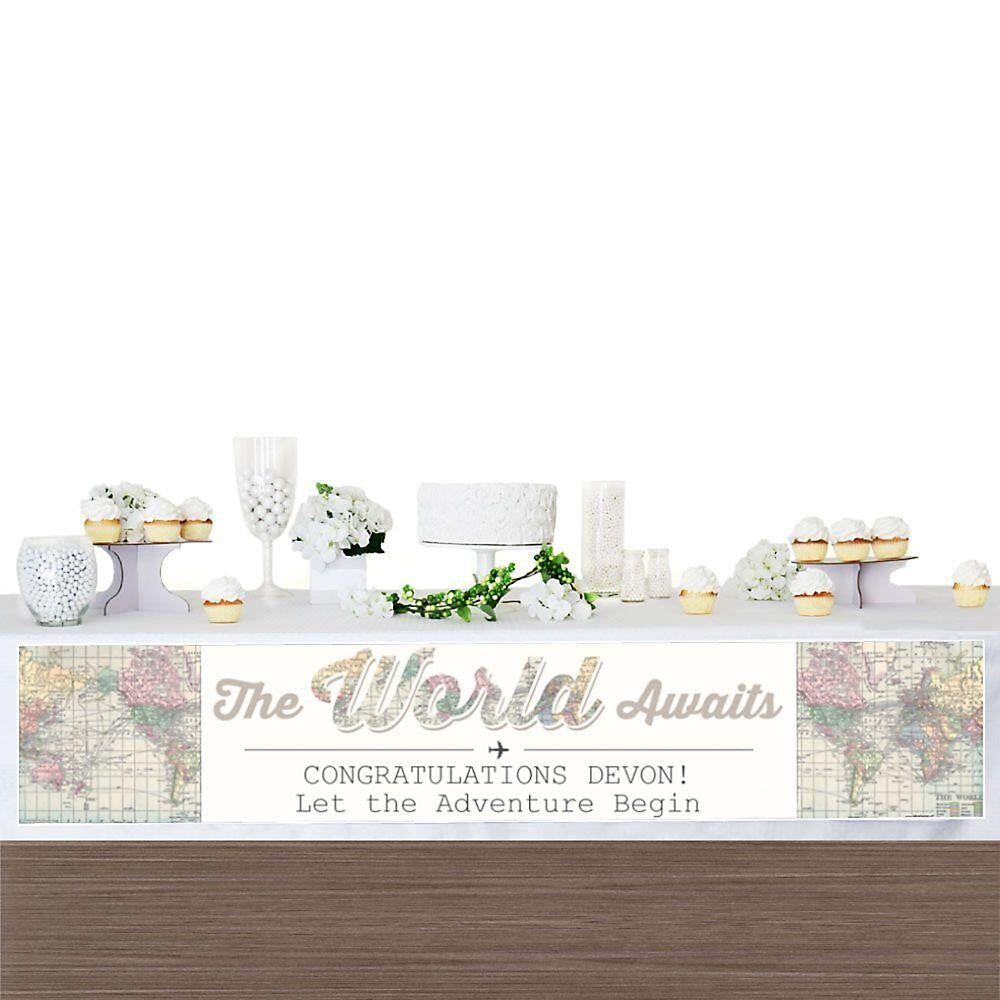 World Awaits - Personalized Graduation Banner