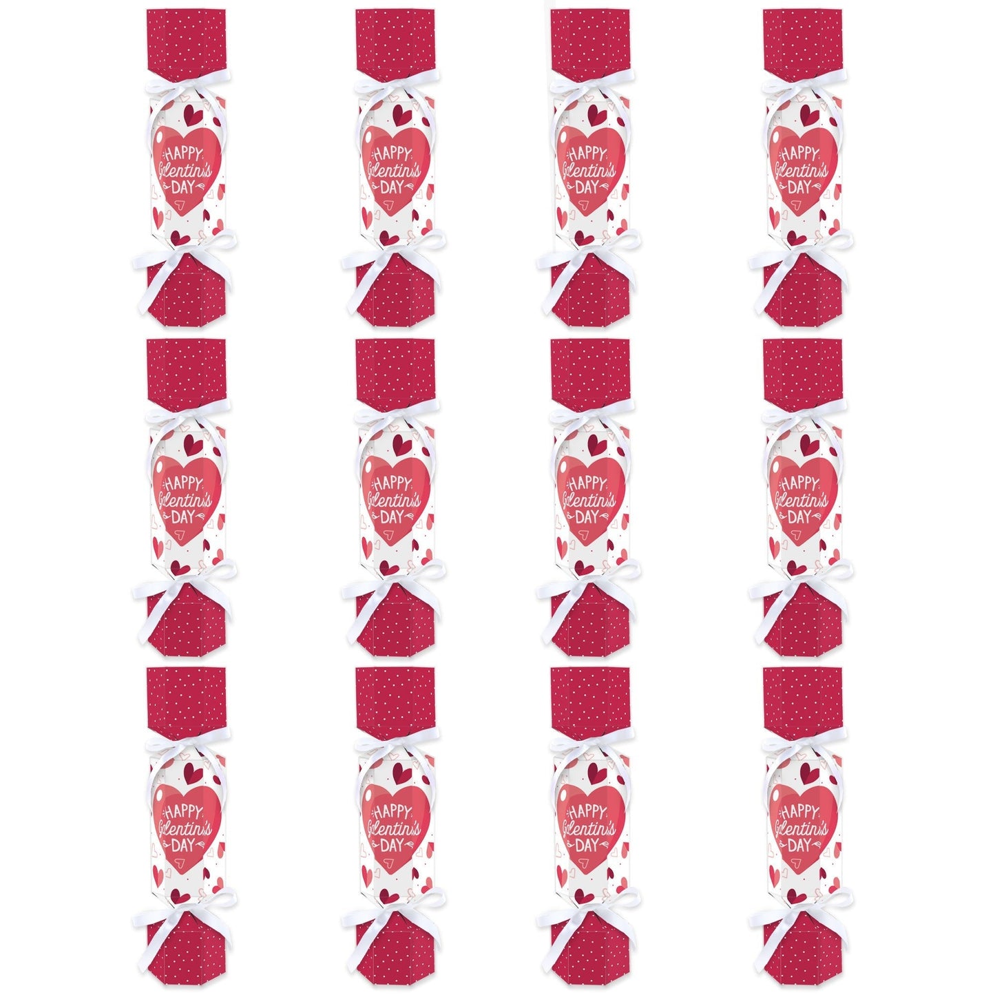 Happy Galentine’s Day - No Snap Valentine’s Day Party Table Favors - DIY Cracker Boxes - Set of 12
