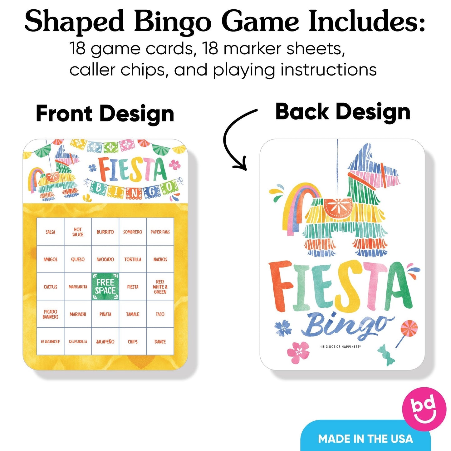 Fiesta Bingo Game - 18 Ct