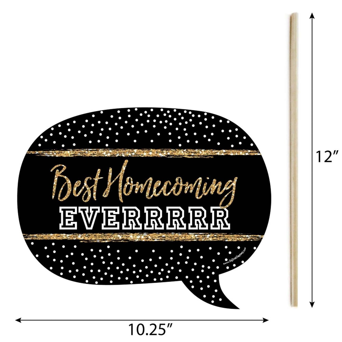Funny HOCO Dance - Homecoming 10 Piece Photo Booth Props Kit