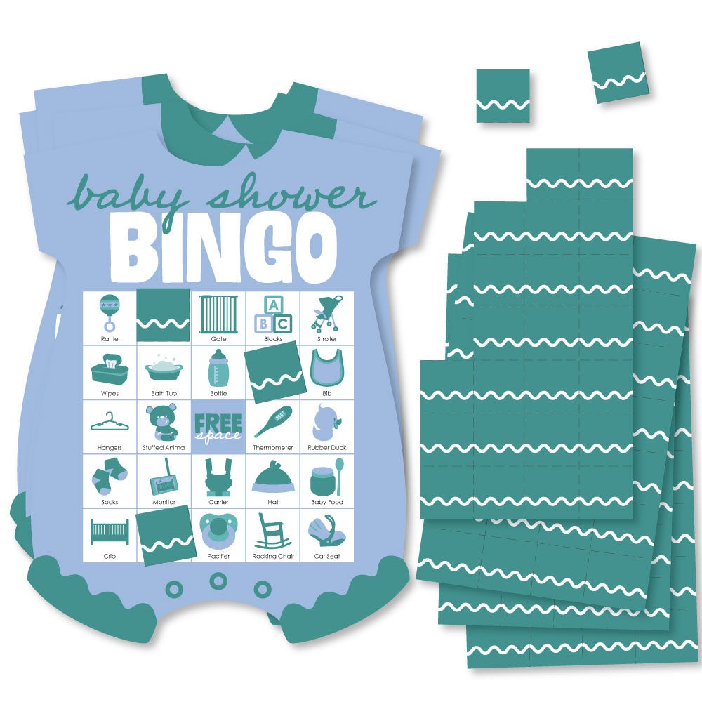 Wavy Baby Shower Bingo Game - 18 Ct