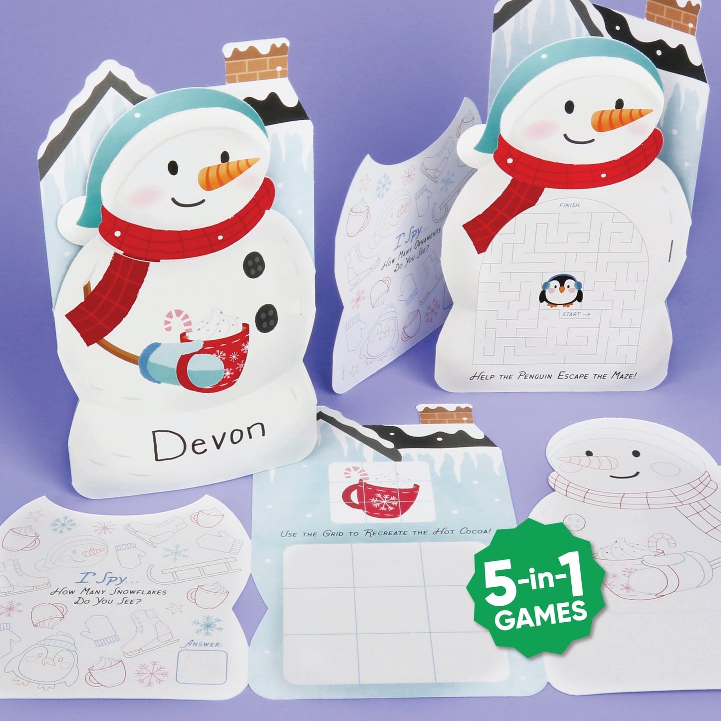Snowman Activity Books - 10 Ct