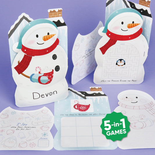 Snowman Activity Books - 10 Ct
