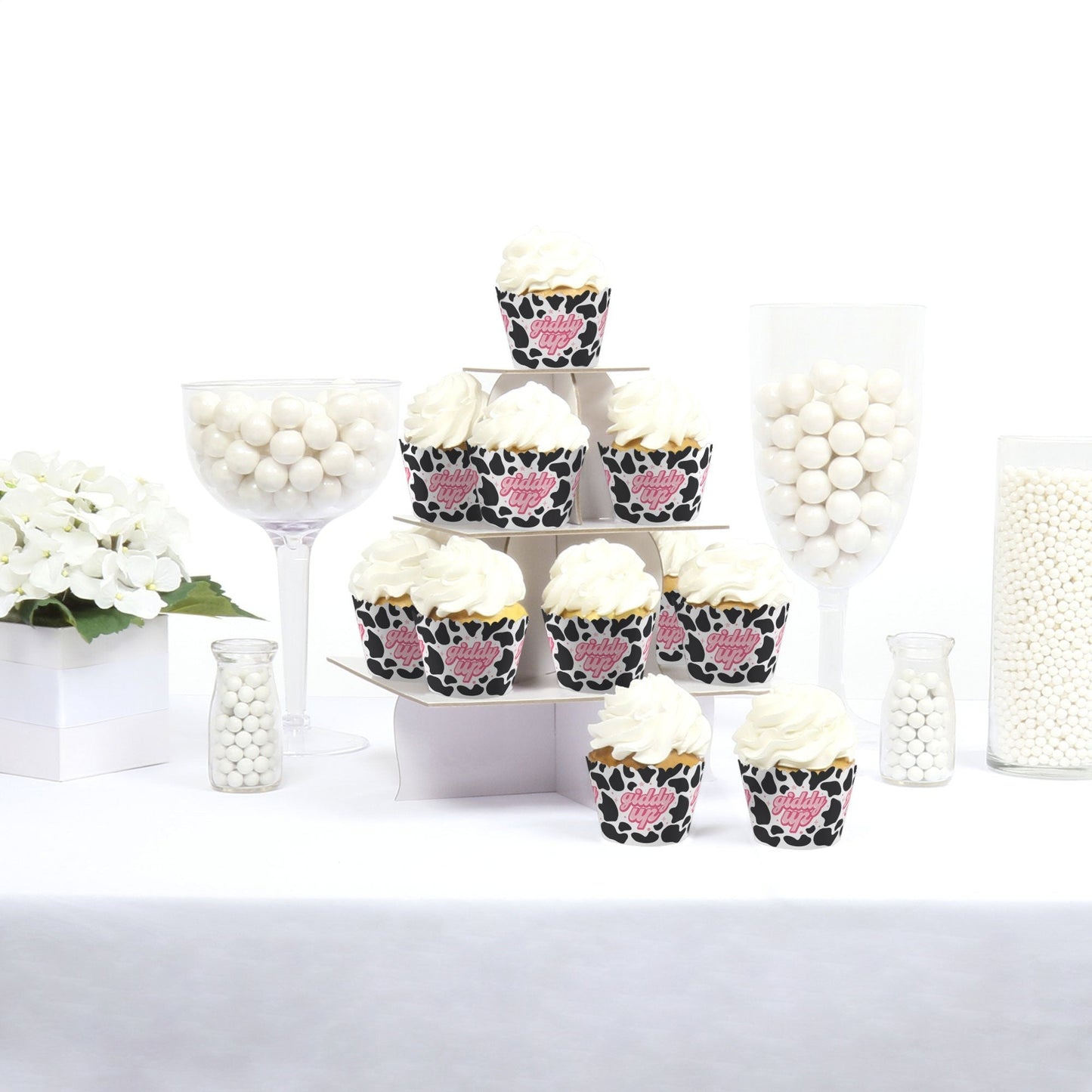 Rodeo Cowgirl - Pink Western Party Decorations - Party Cupcake Wrappers - Set of 12