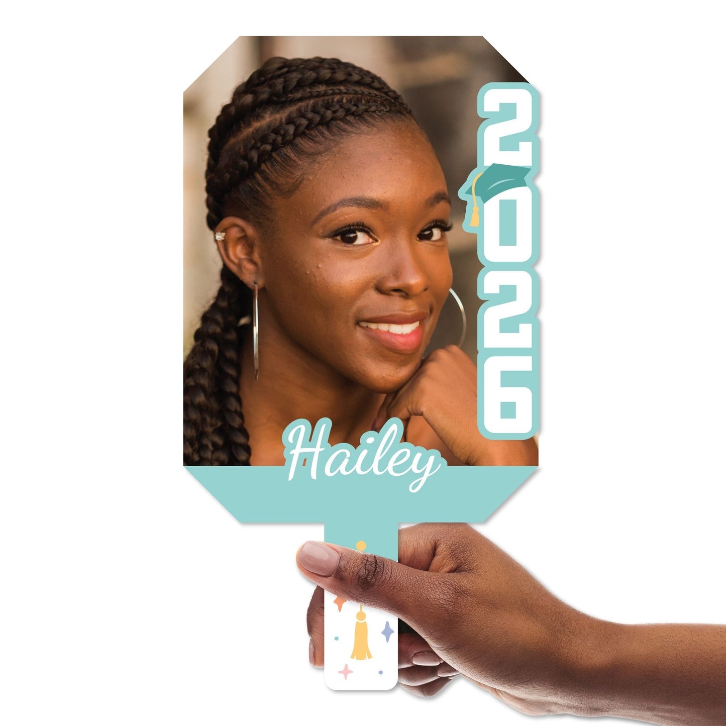Custom Pastel Grad Photo Paddle 1, 3, 6, or 12 Ct