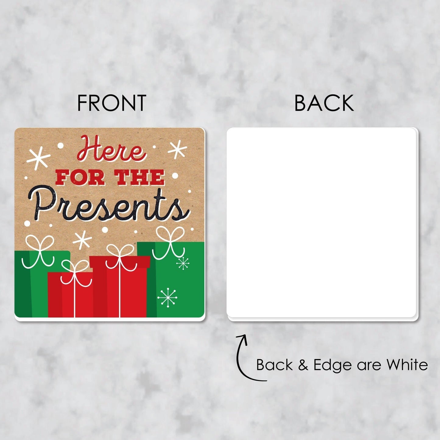 Jolly Santa Claus - Funny Christmas Party Decorations - Drink Coasters - Set of 6