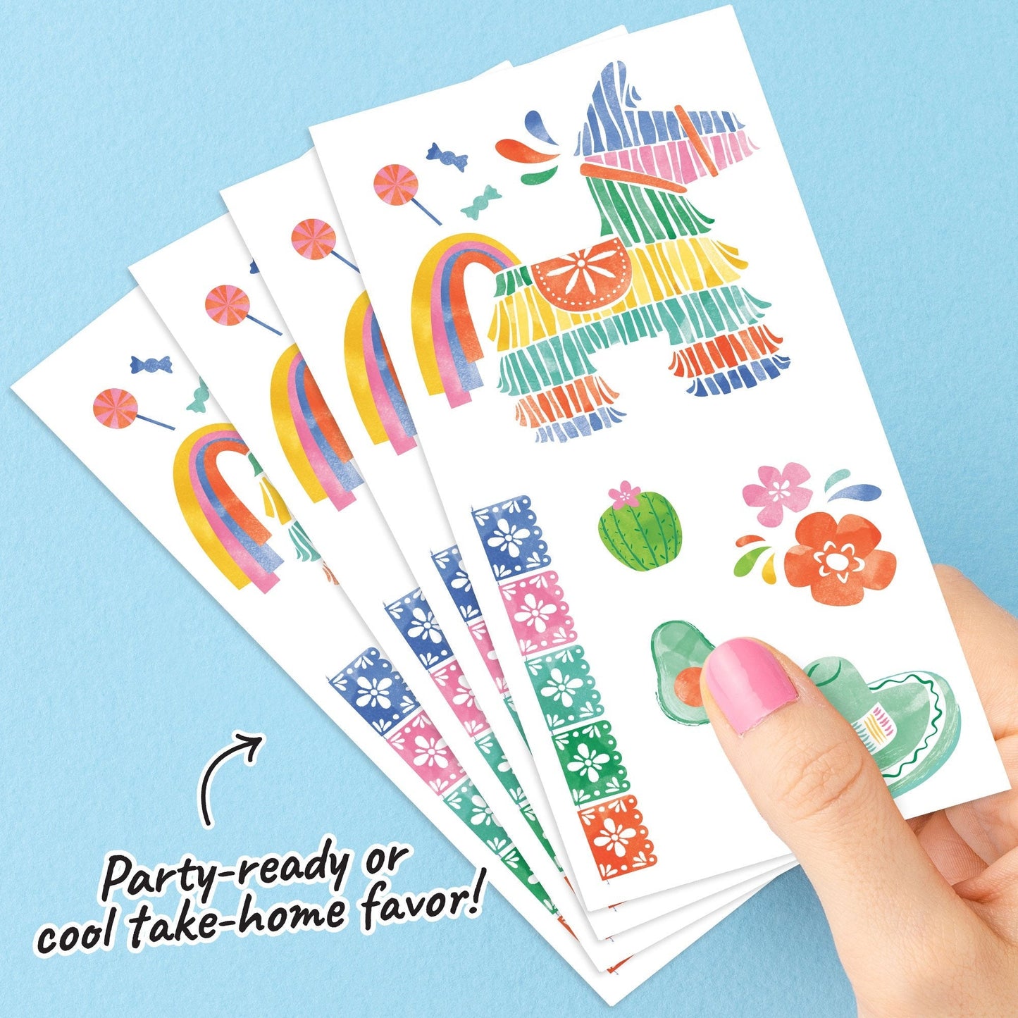 Fiesta Temporary Tattoos - 72 Ct