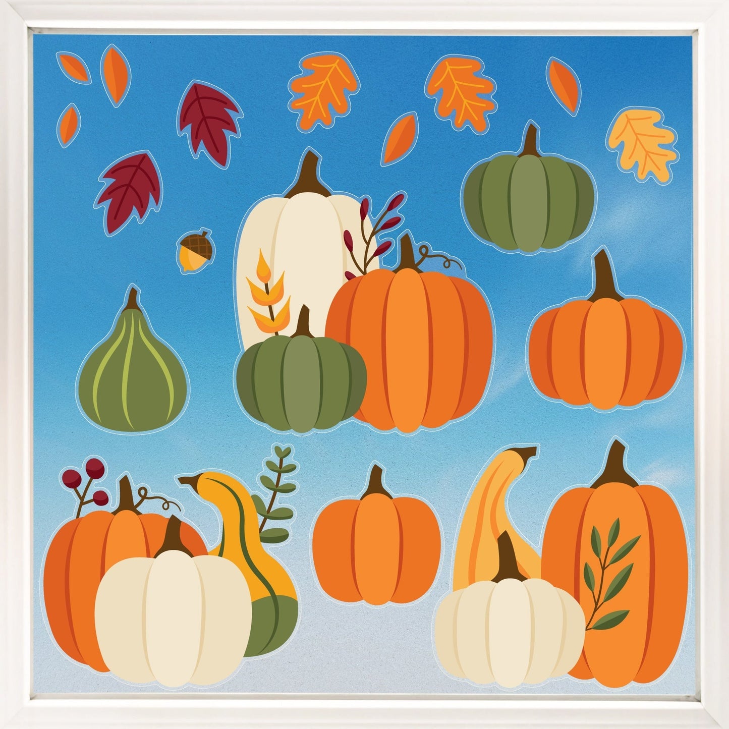 Fall Pumpkin Window Clings