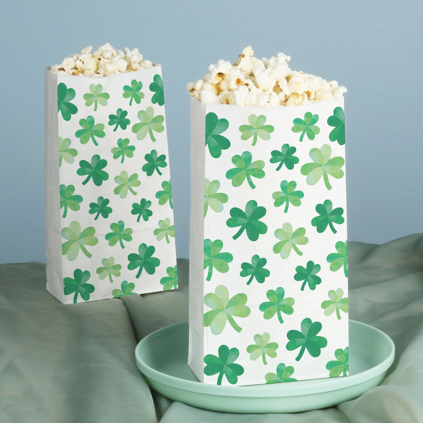Popcorn Bags - Shamrock St. Patrick’s Day - 25 Ct