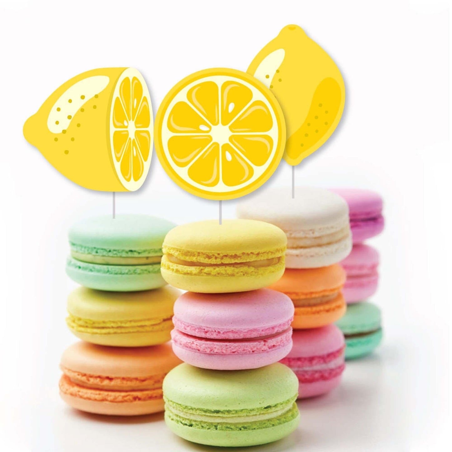 So Fresh - Lemon - DIY Shaped Citrus Lemonade Party Cut-Outs - 24 ct