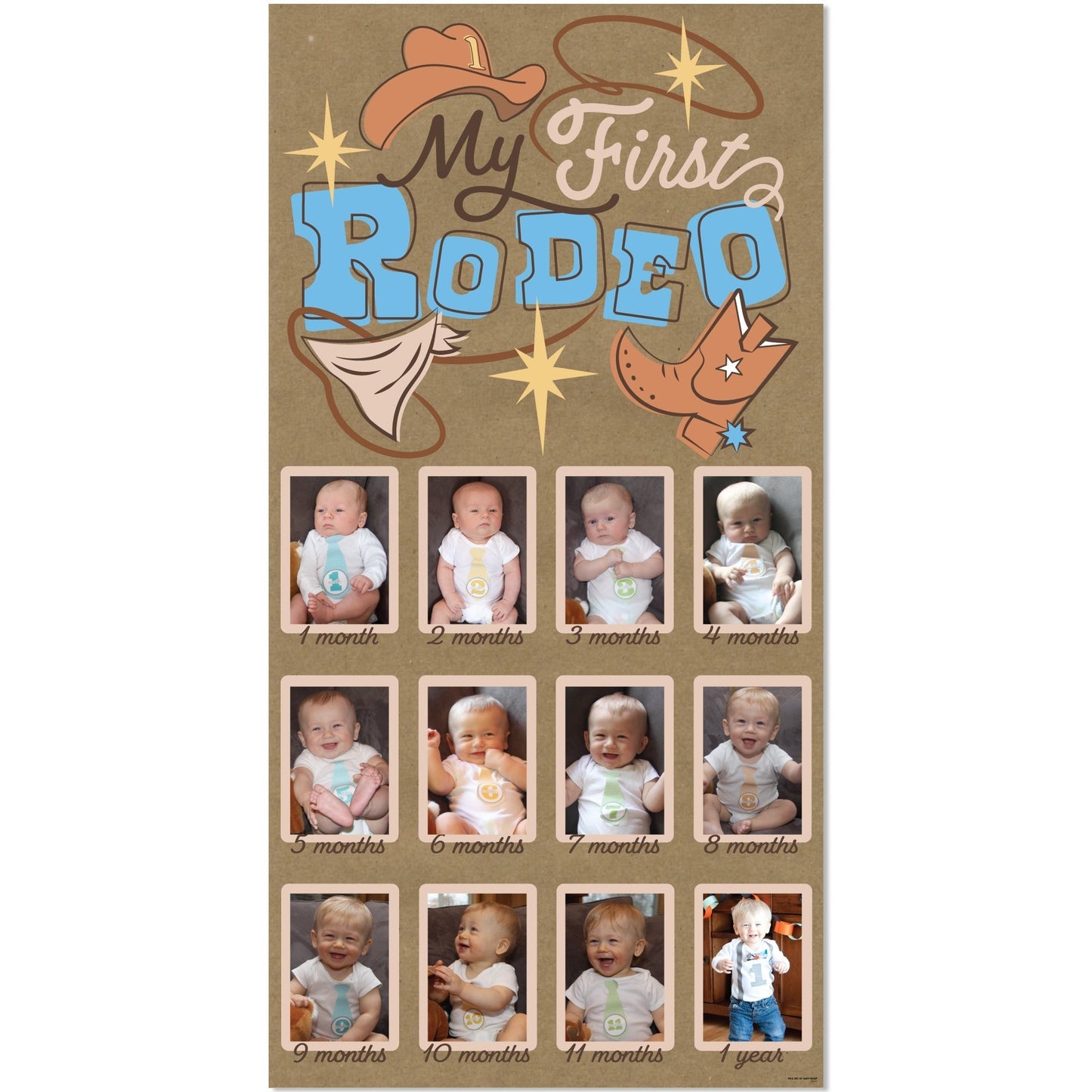 My First Rodeo Kraft Photo Banner