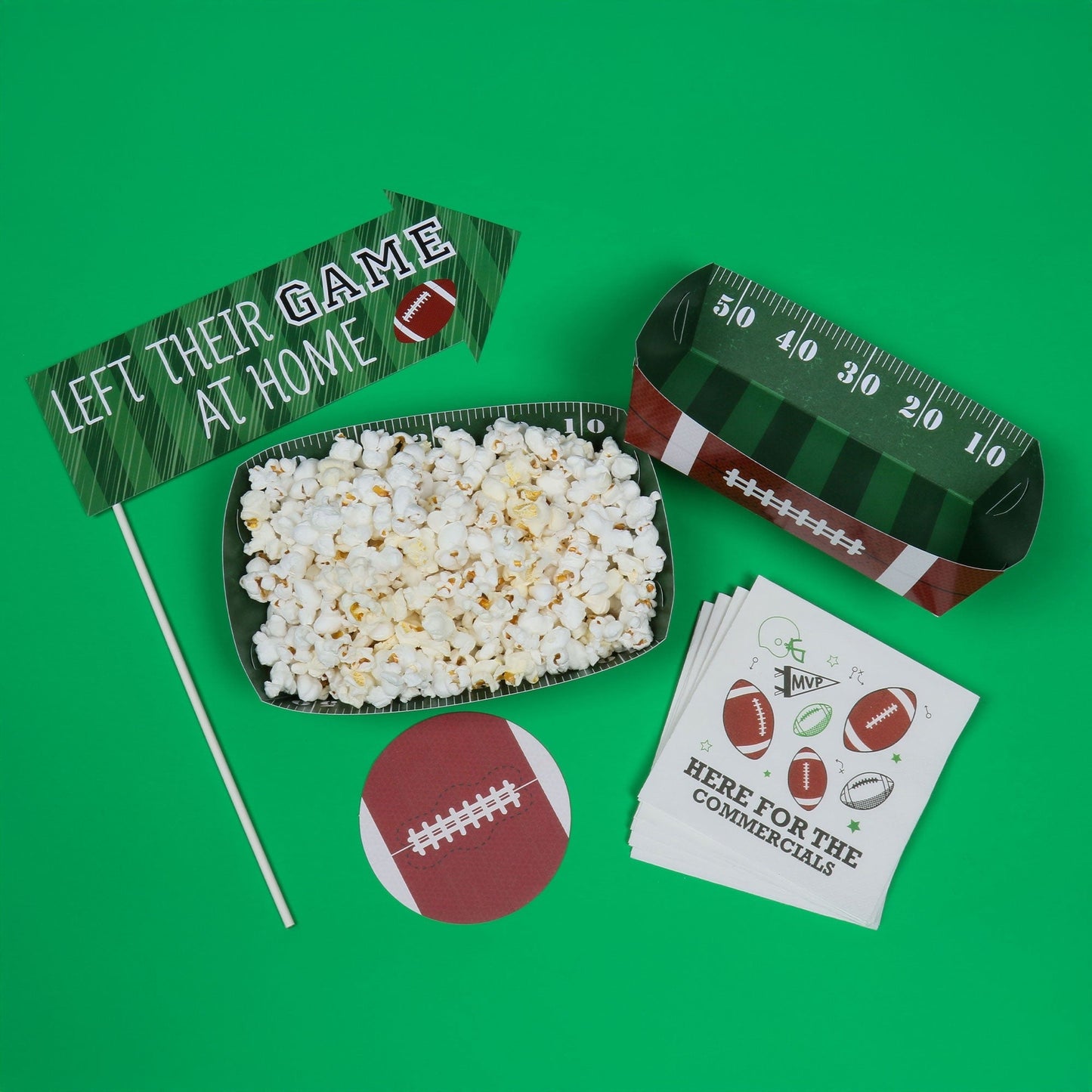 Funny End Zone - Football - 10 Piece Baby Shower or Birthday Party Photo Booth Props Kit