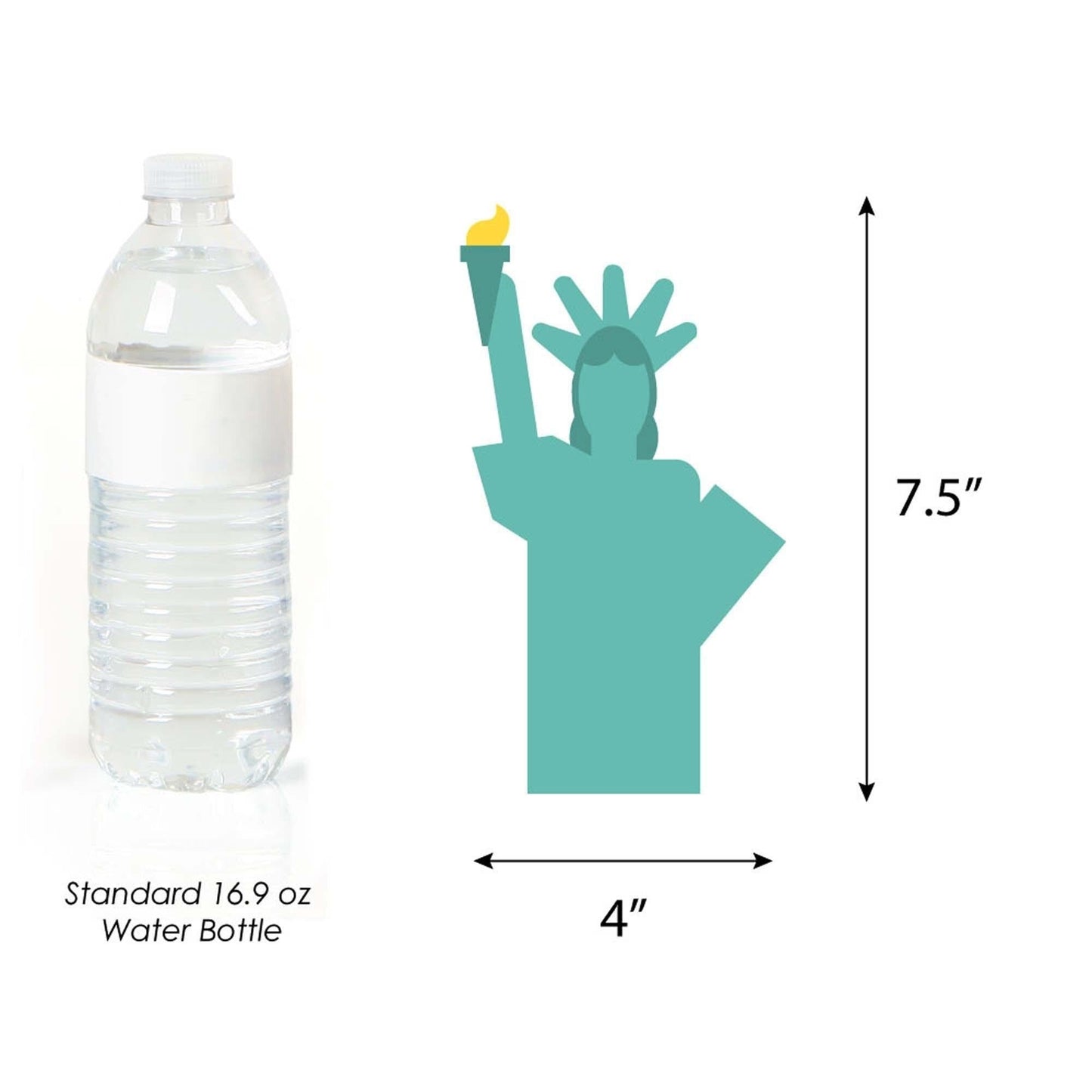 NYC Cityscape - Big Apple, Taxi, Skyscraper and Lady Liberty Decorations DIY New York City Party Essentials - Set of 20