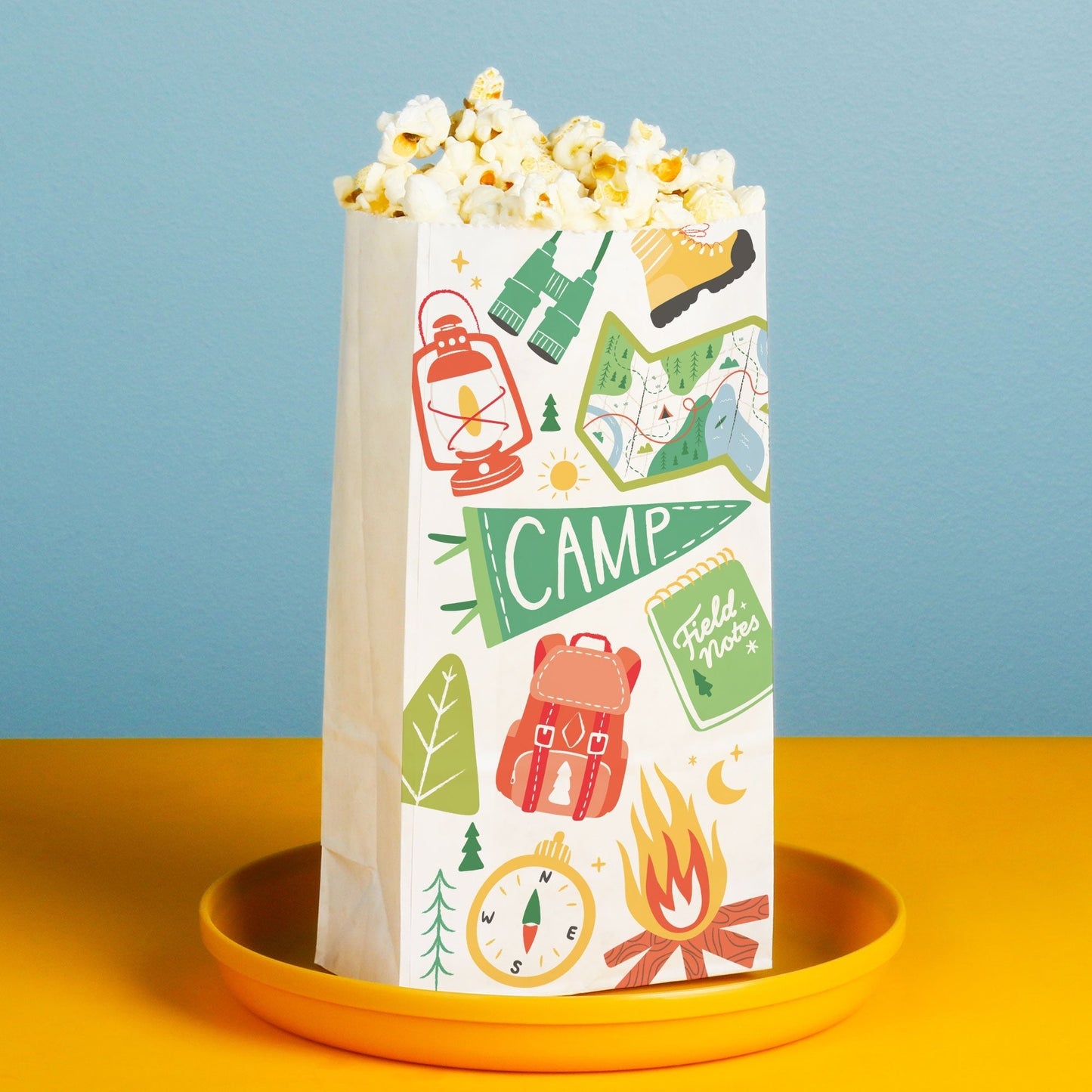 Popcorn Bags - Camping - 25 Ct