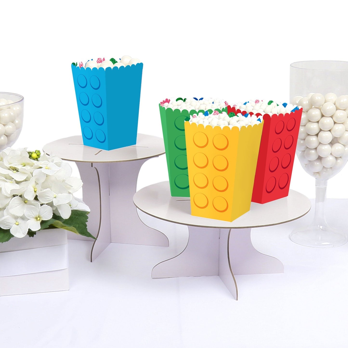 Building Blocks Popcorn Boxes - 12 Ct