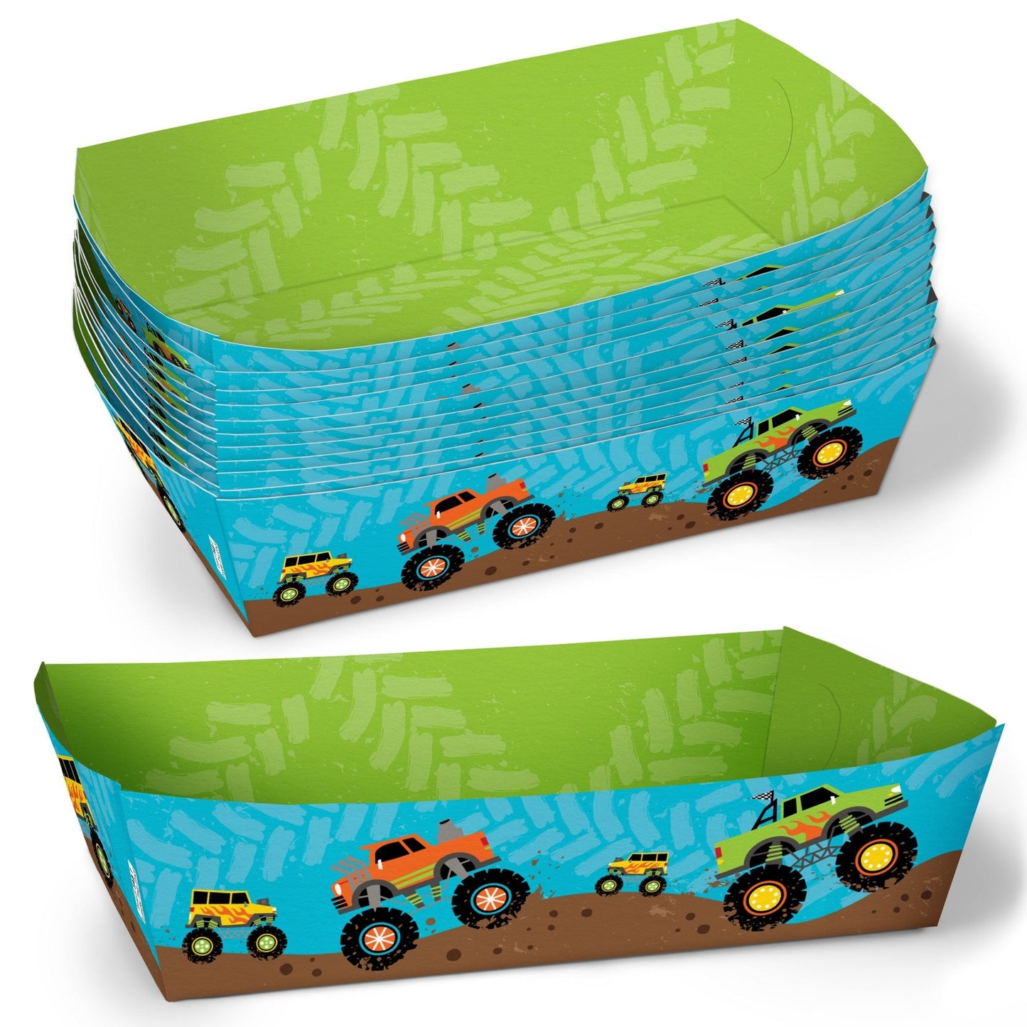 Monster Truck Paper Food Trays