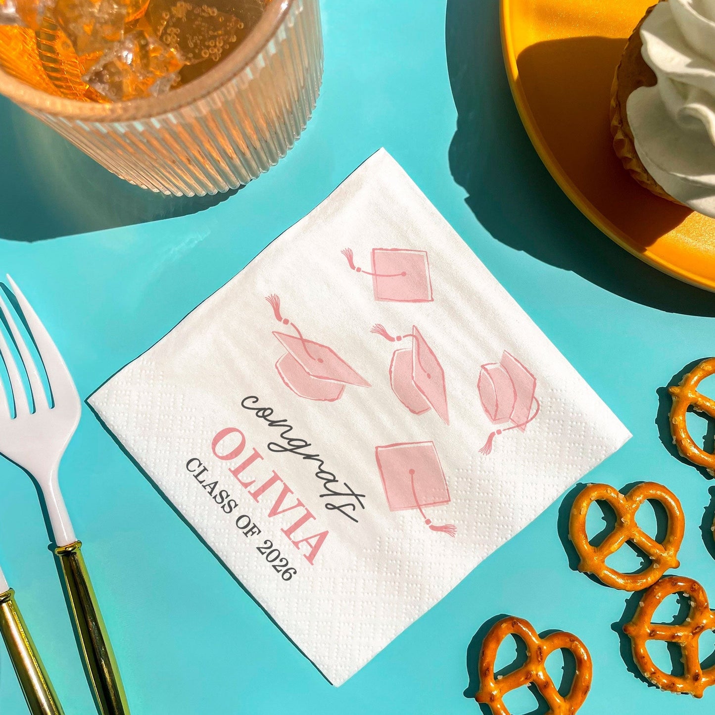 Custom Text - Pastel Grad Napkins