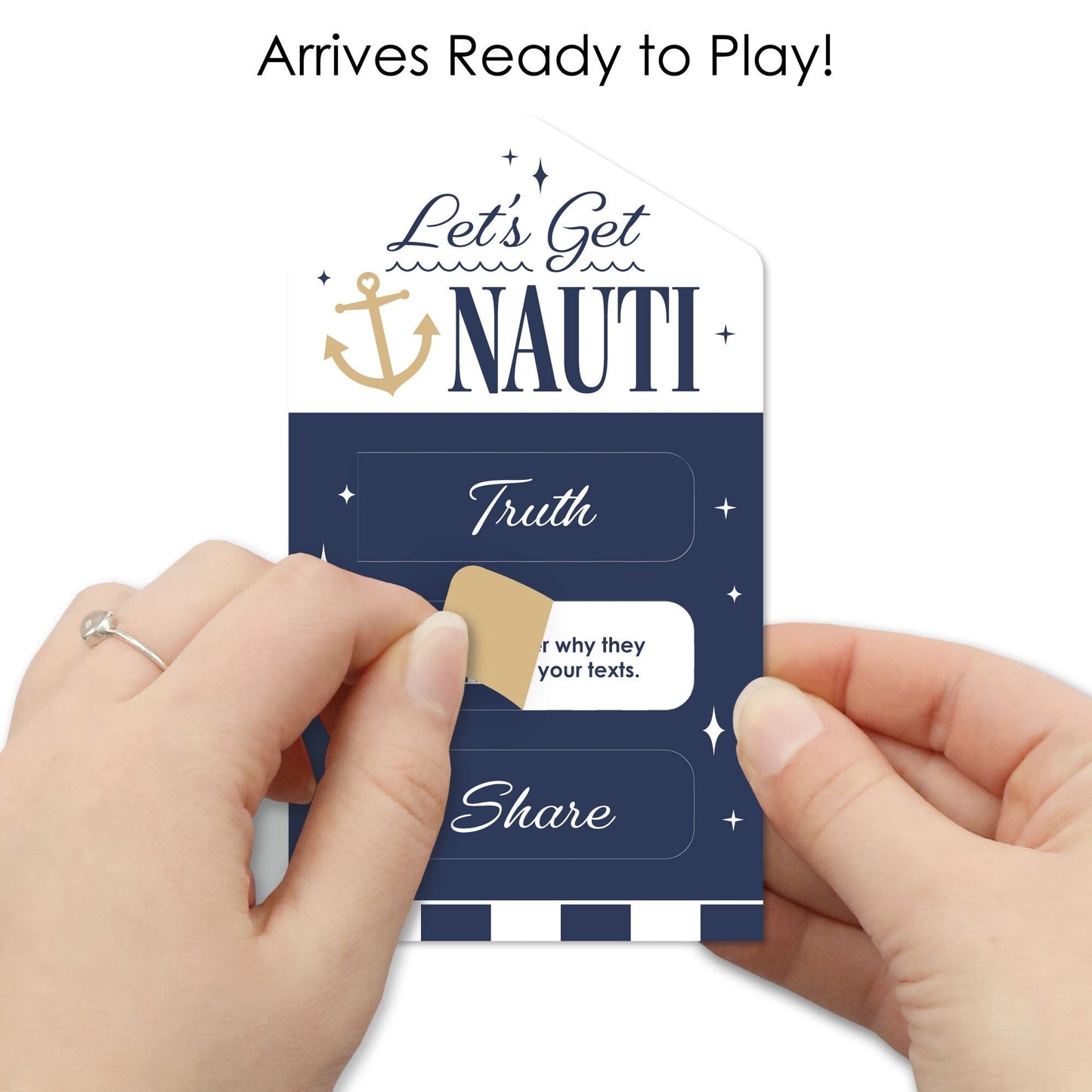 Let's Get Nauti Truth, Dare, Share Pull Tabs - 12 Ct
