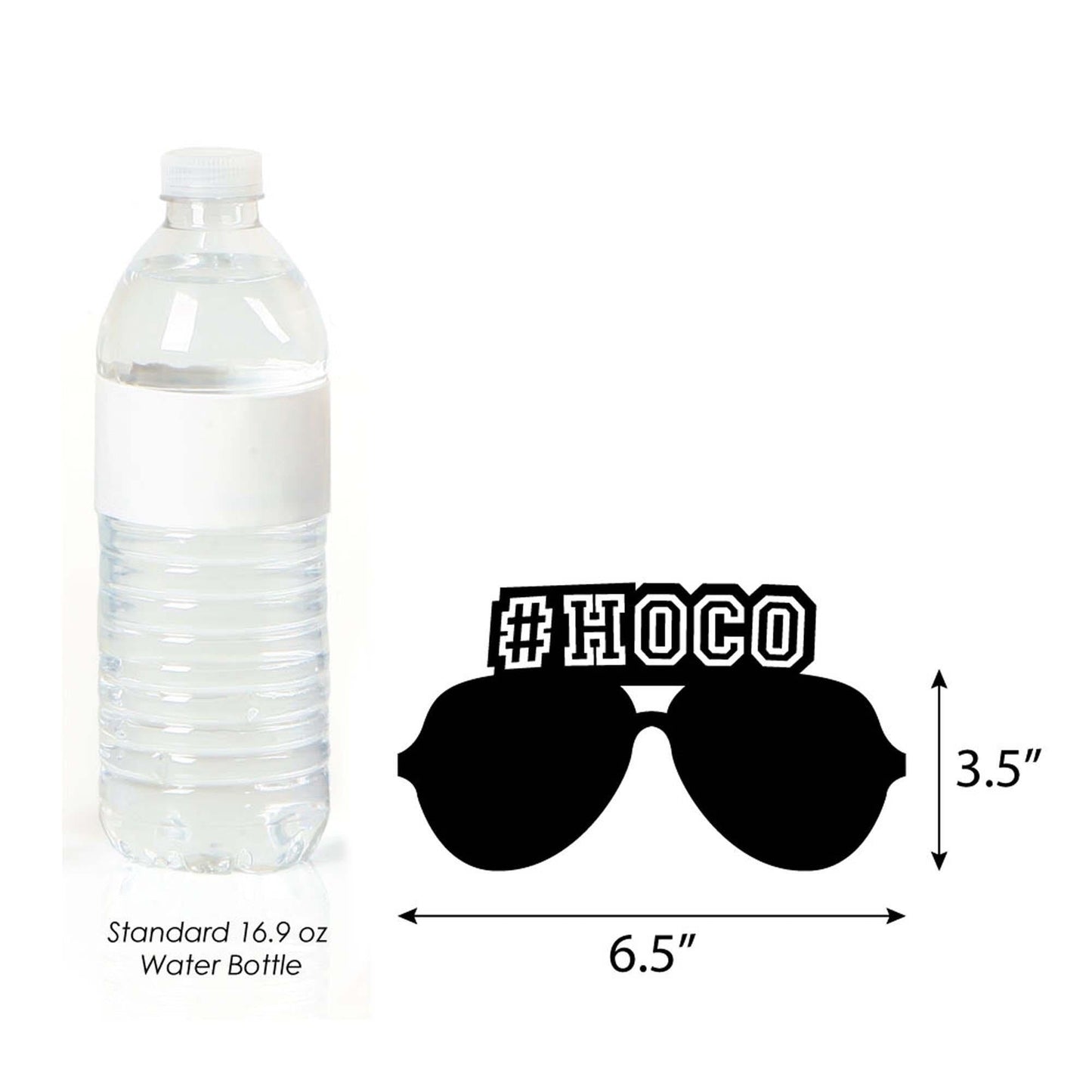 HOCO Dance Glasses and Masks - Paper Card Stock Party Photo Booth Props Kit - 10 Count
