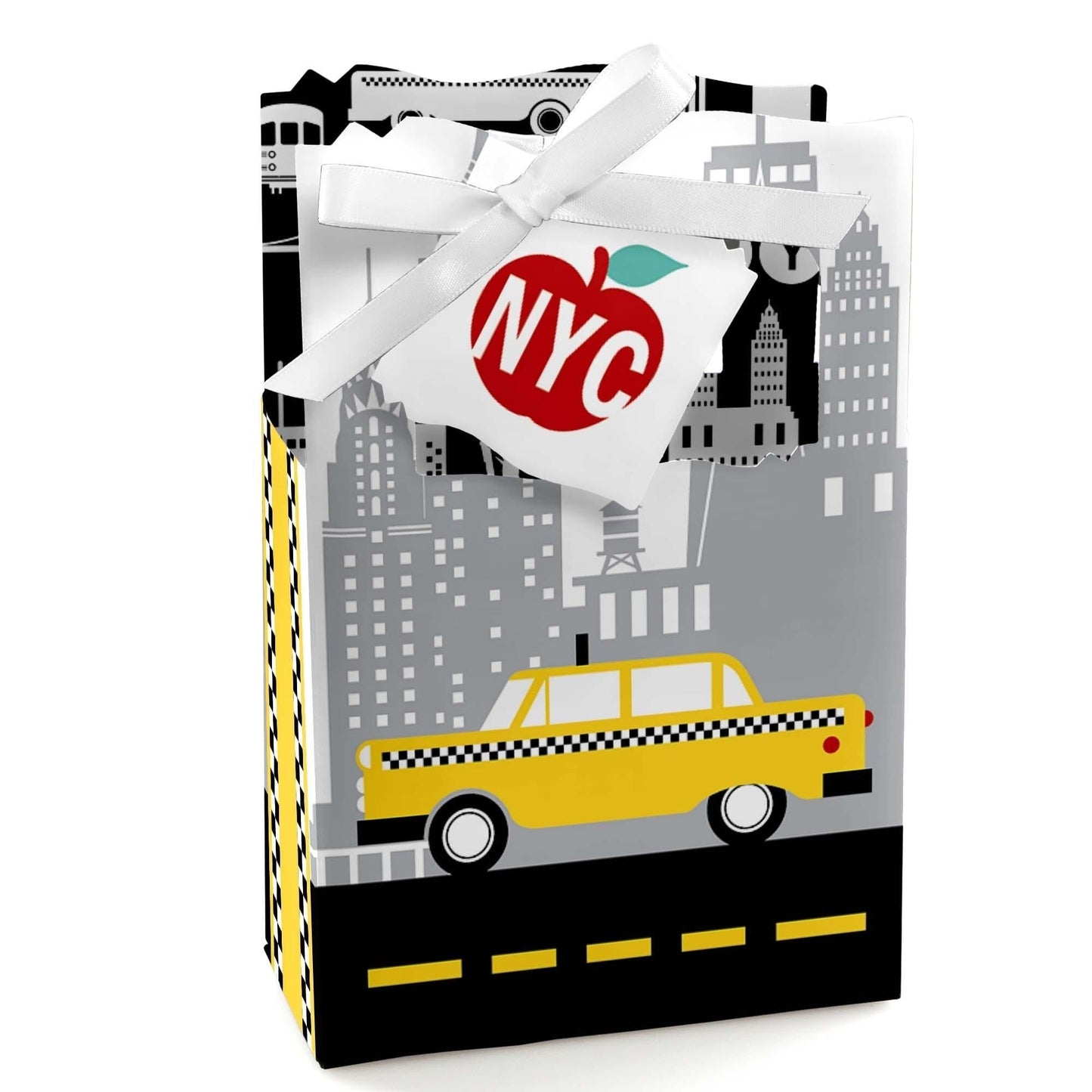 NYC Cityscape - New York City Party Favor Boxes - Set of 12