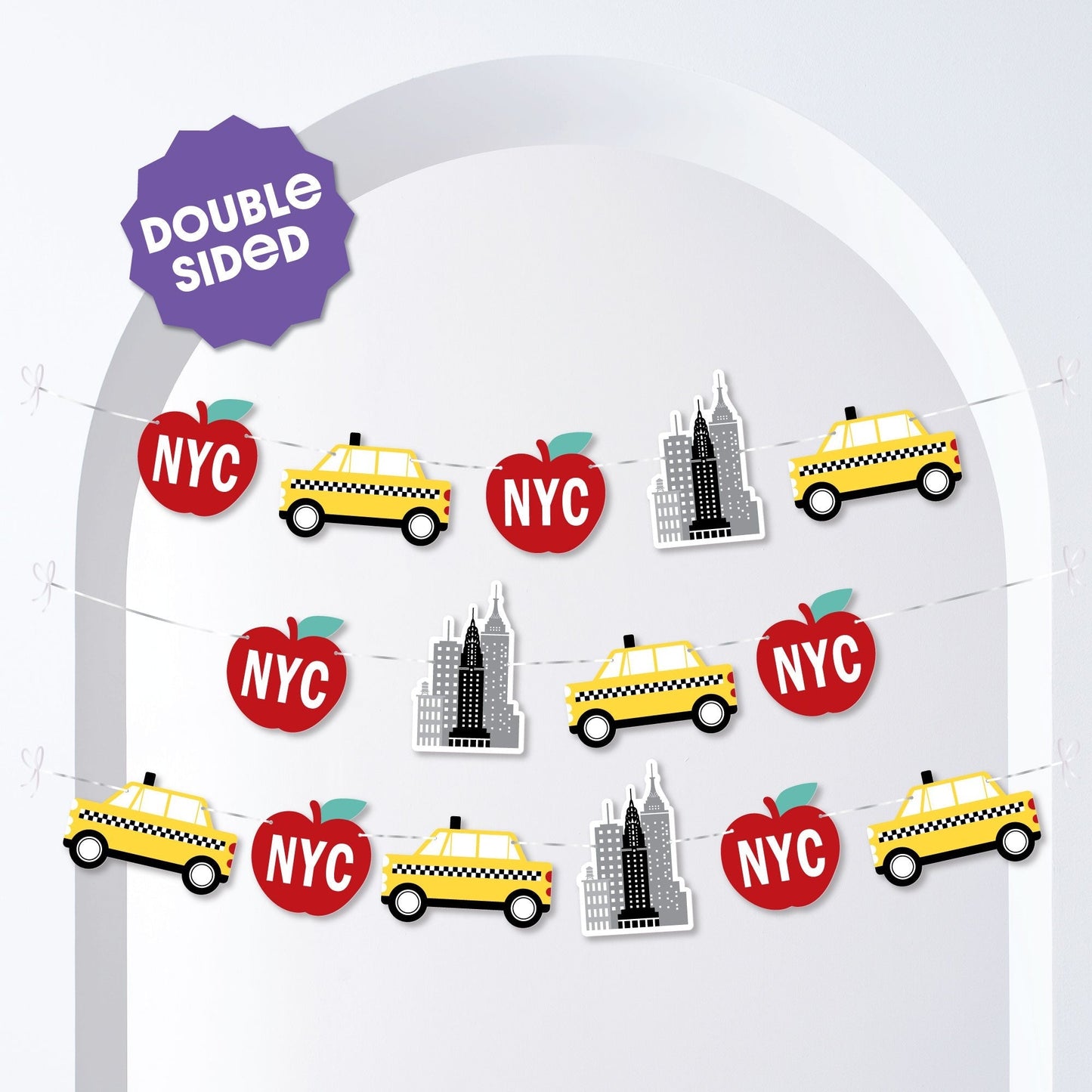 MYC Cityscape Garland Banner - 15 Pc