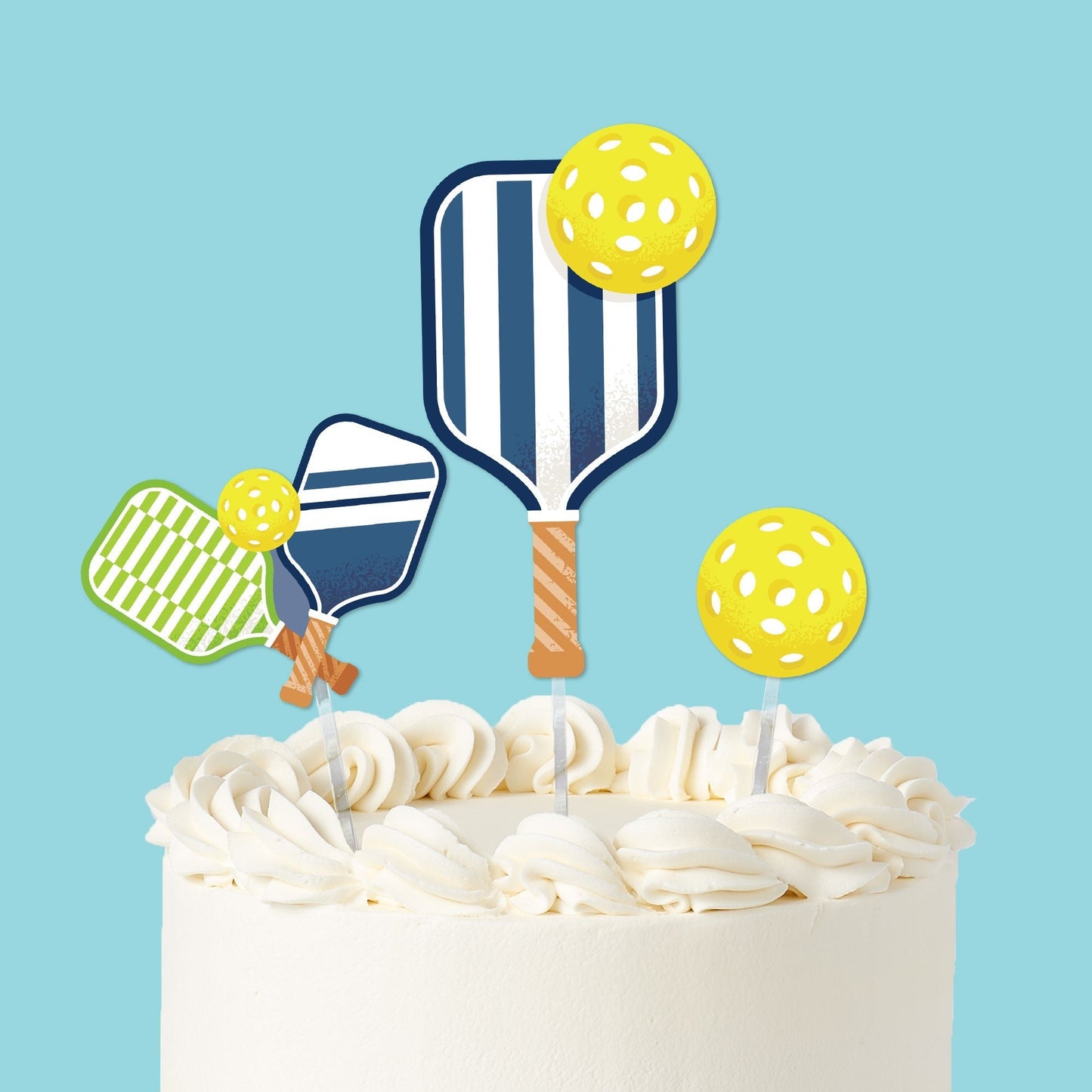 Pickleball Cake Topper - 3 Pc