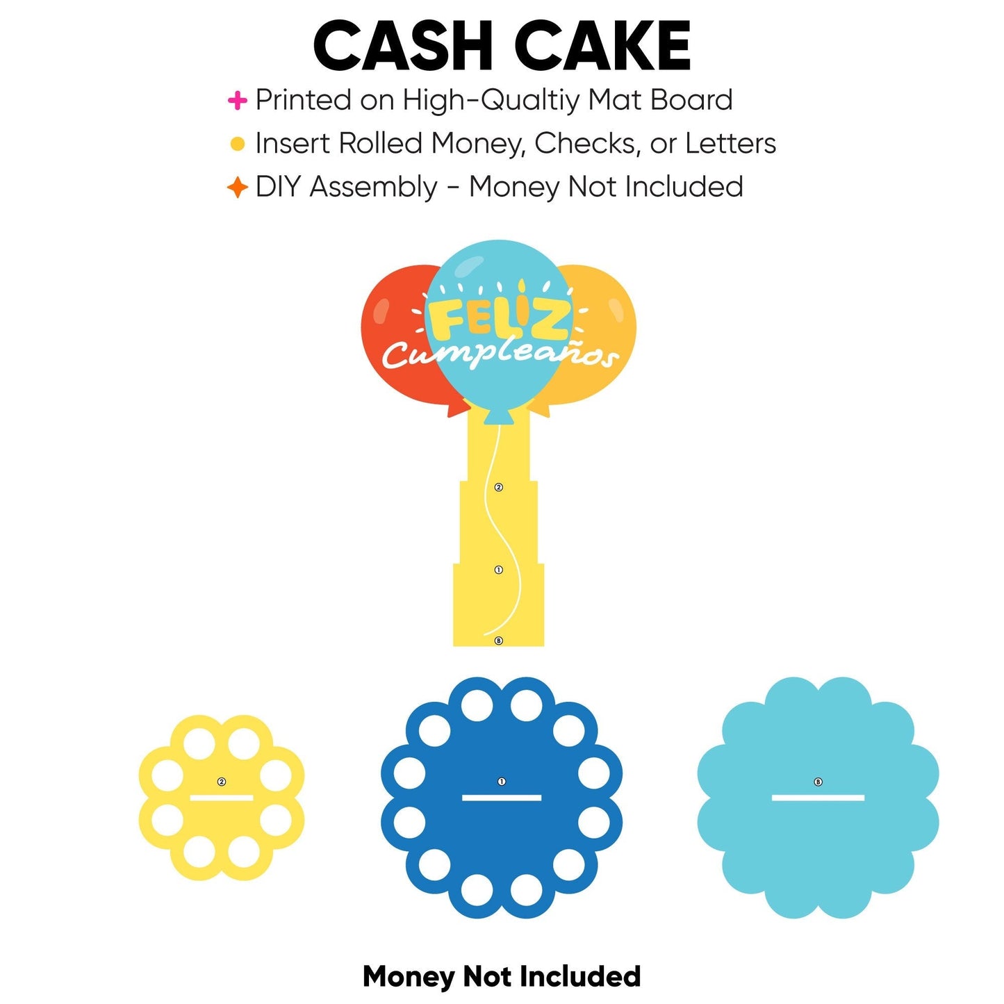 Feliz Cumpleanos Cash Cake Gift