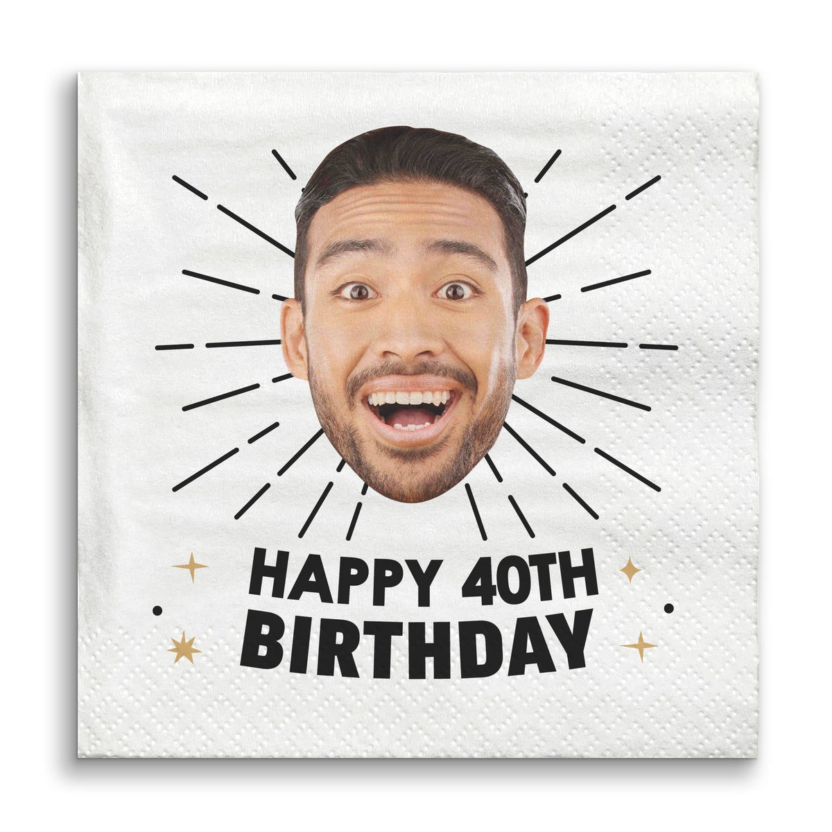 Custom Face Napkins - Happy Birthday