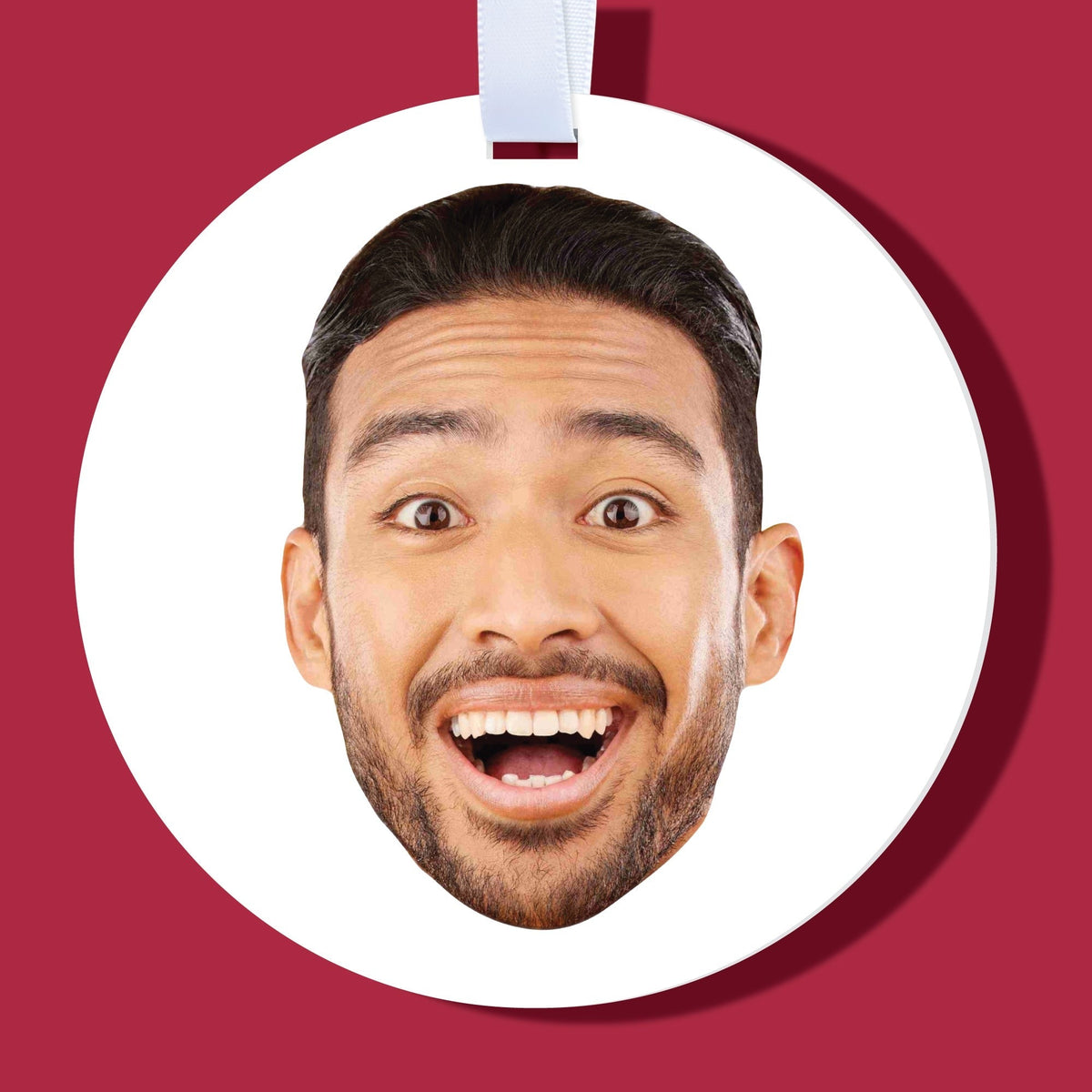 Custom Face Tree Ornaments - 12 Ct