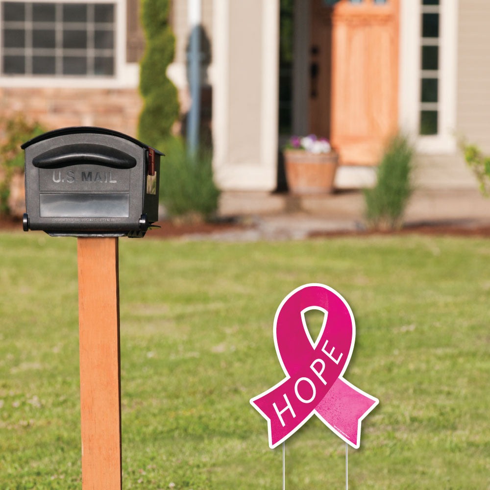 Breast Cancer Awareness Yard Sign - 1 Pc