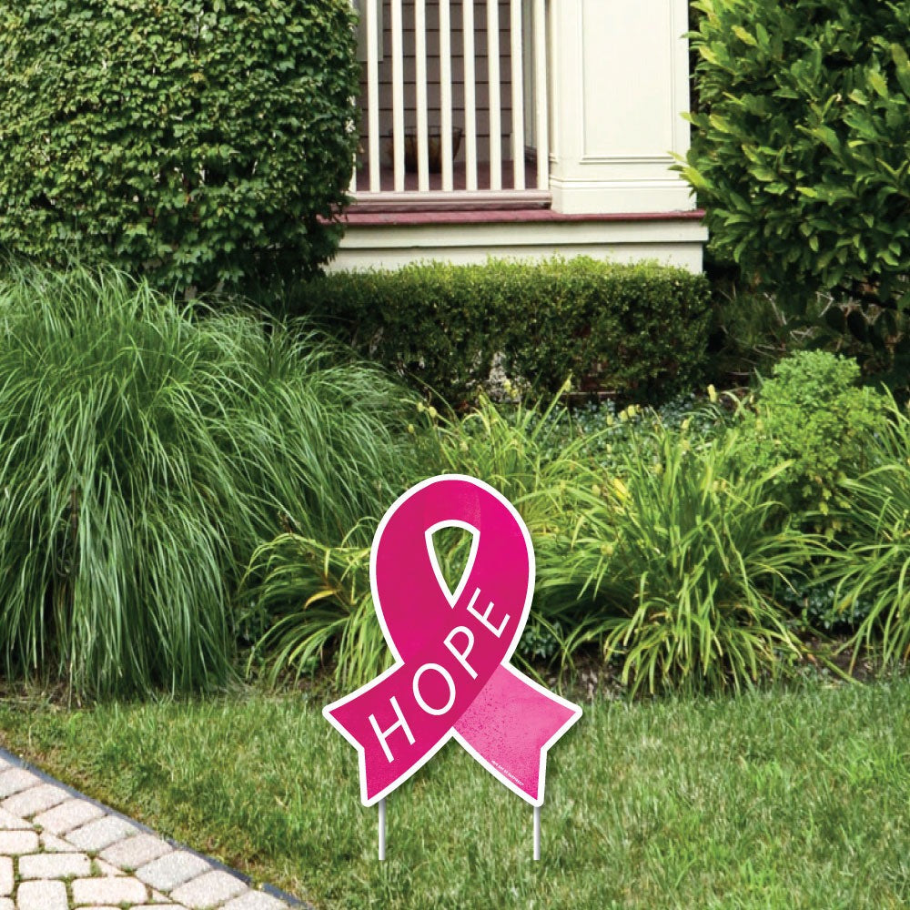 Breast Cancer Awareness Yard Sign - 1 Pc