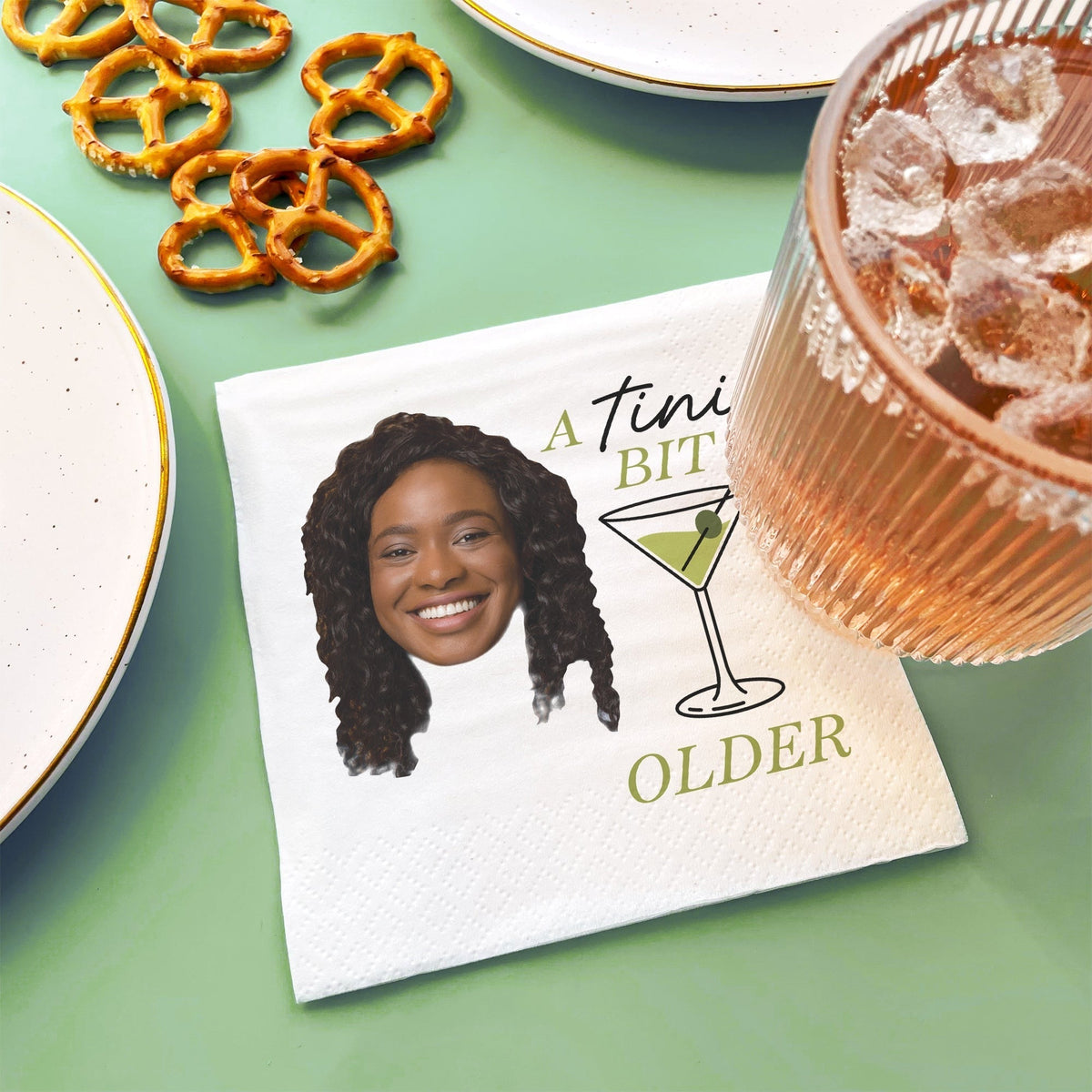 Custom Face Napkins - A Tini Bit Older