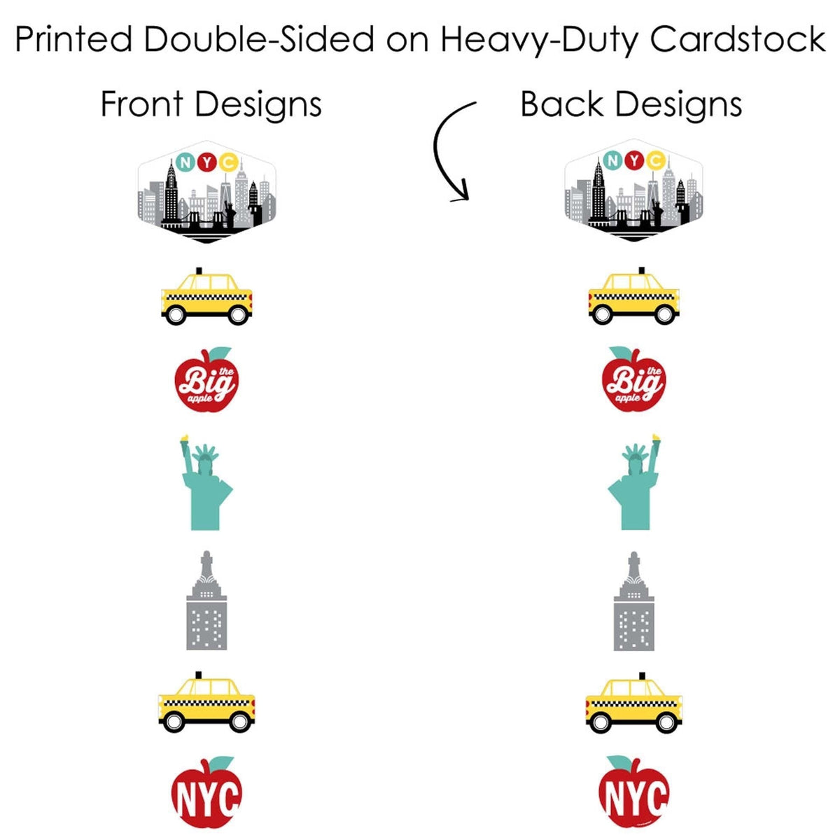 NYC Cityscape Showstopper Table Toppers - 35 Pc