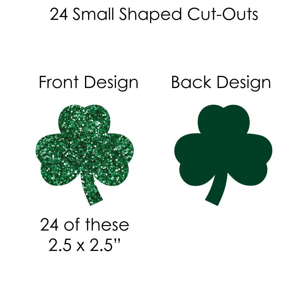 St. Patrick's Day - Saint Patty's Day Party DIY Decorations - Clothespin Garland Banner - 44 Pieces