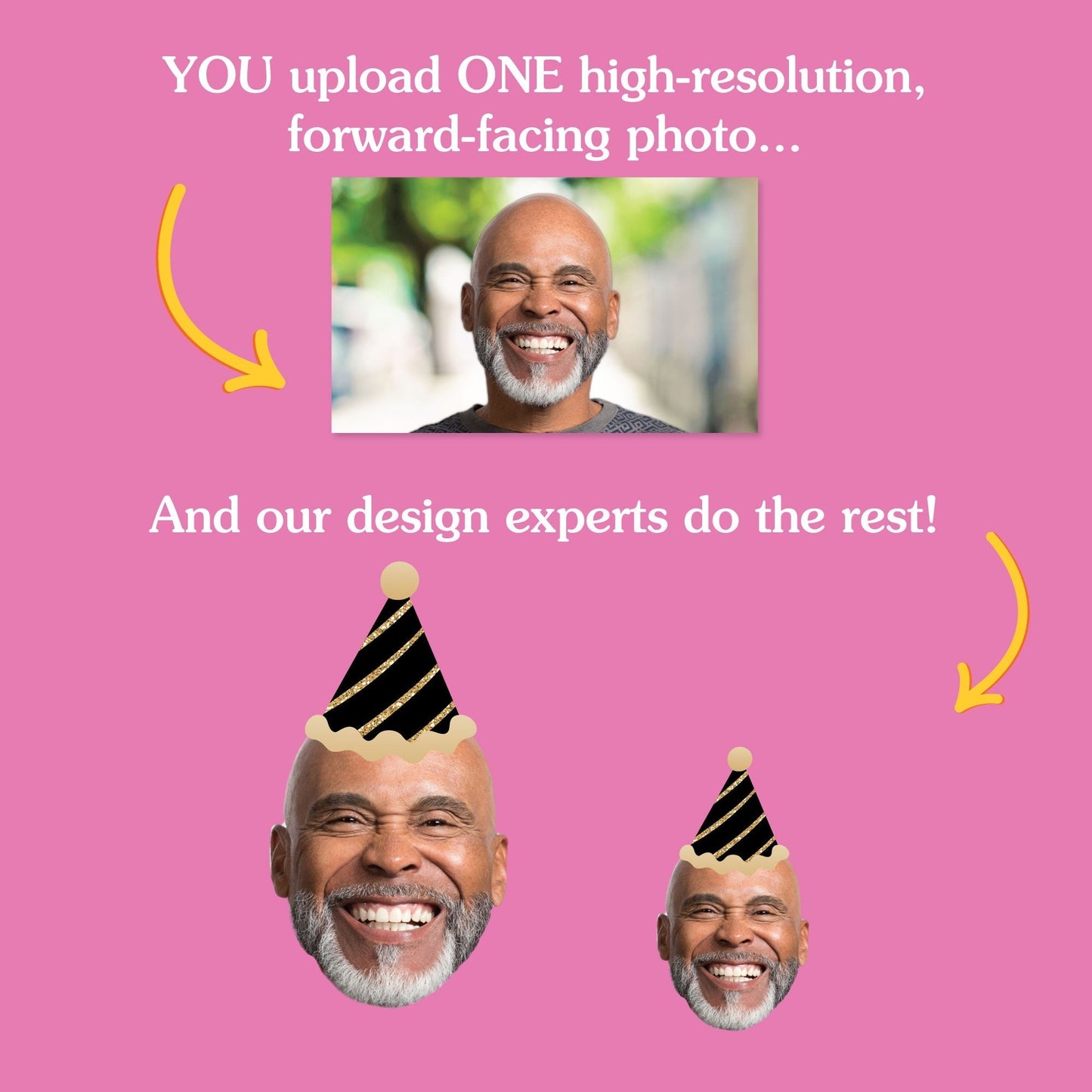 Custom Photo 70th Birthday Table Toppers - 15 Ct