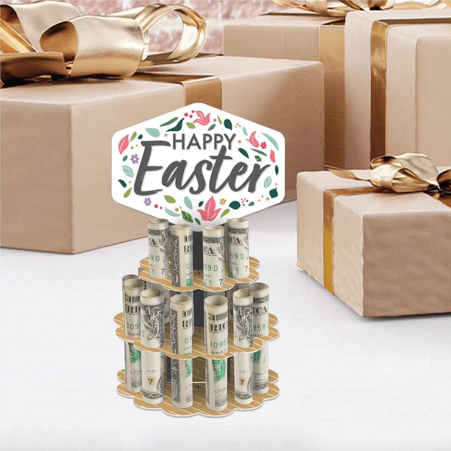 Happy Easter - DIY Holiday Party Money Holder Gift - Cash Cake