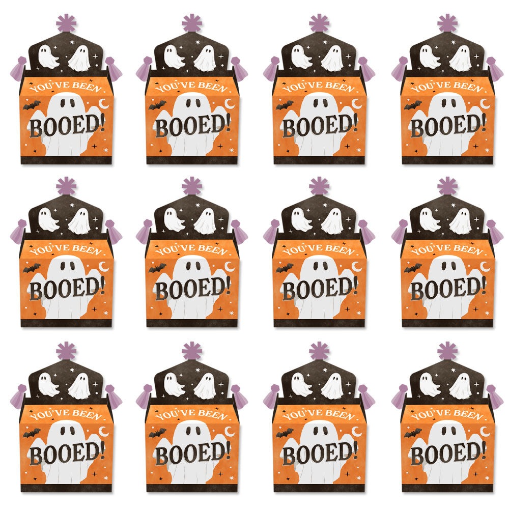 Ghostly You've Been Booed Gable Boxes - 12 Ct