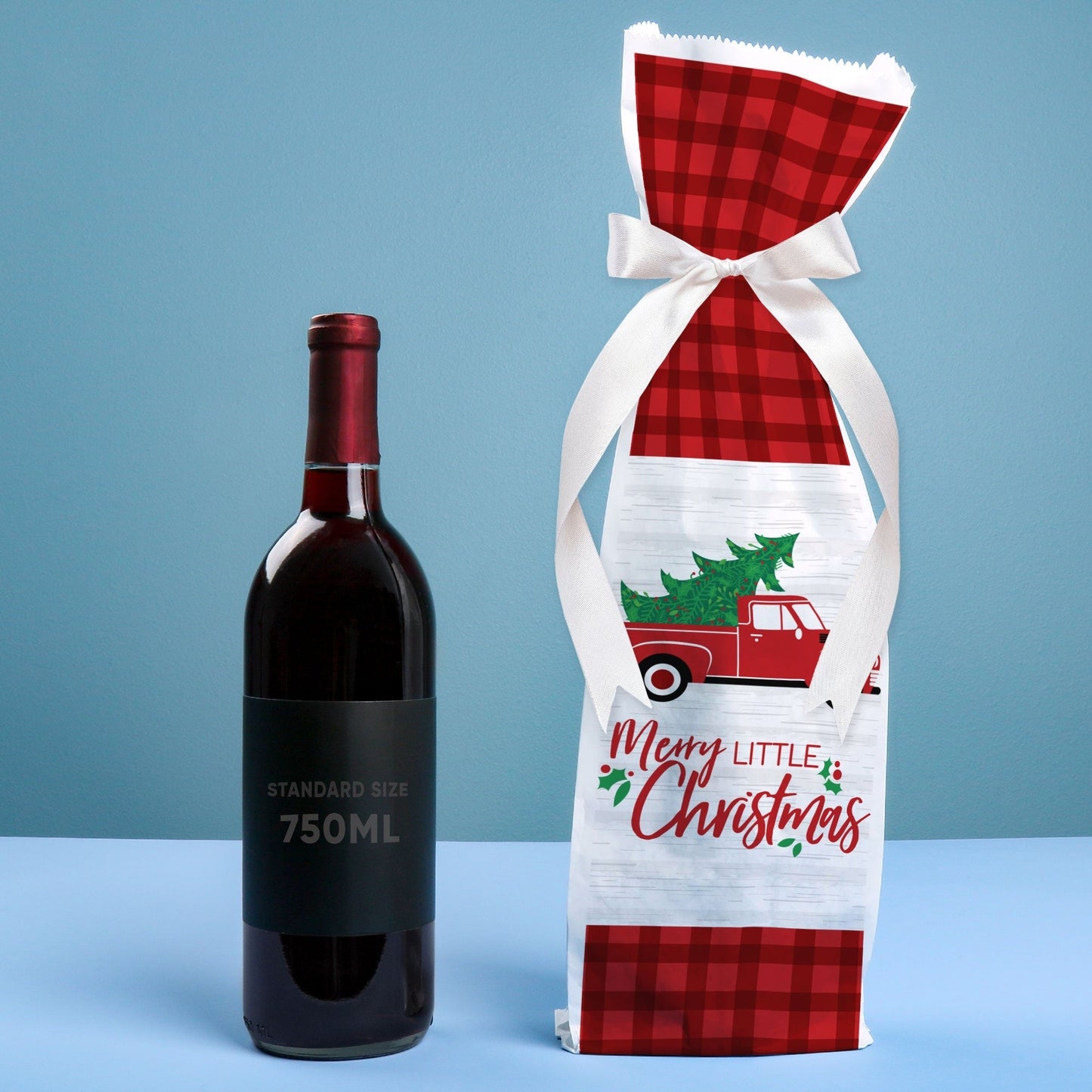 Wine Bags - Merry Little Christmas Tree