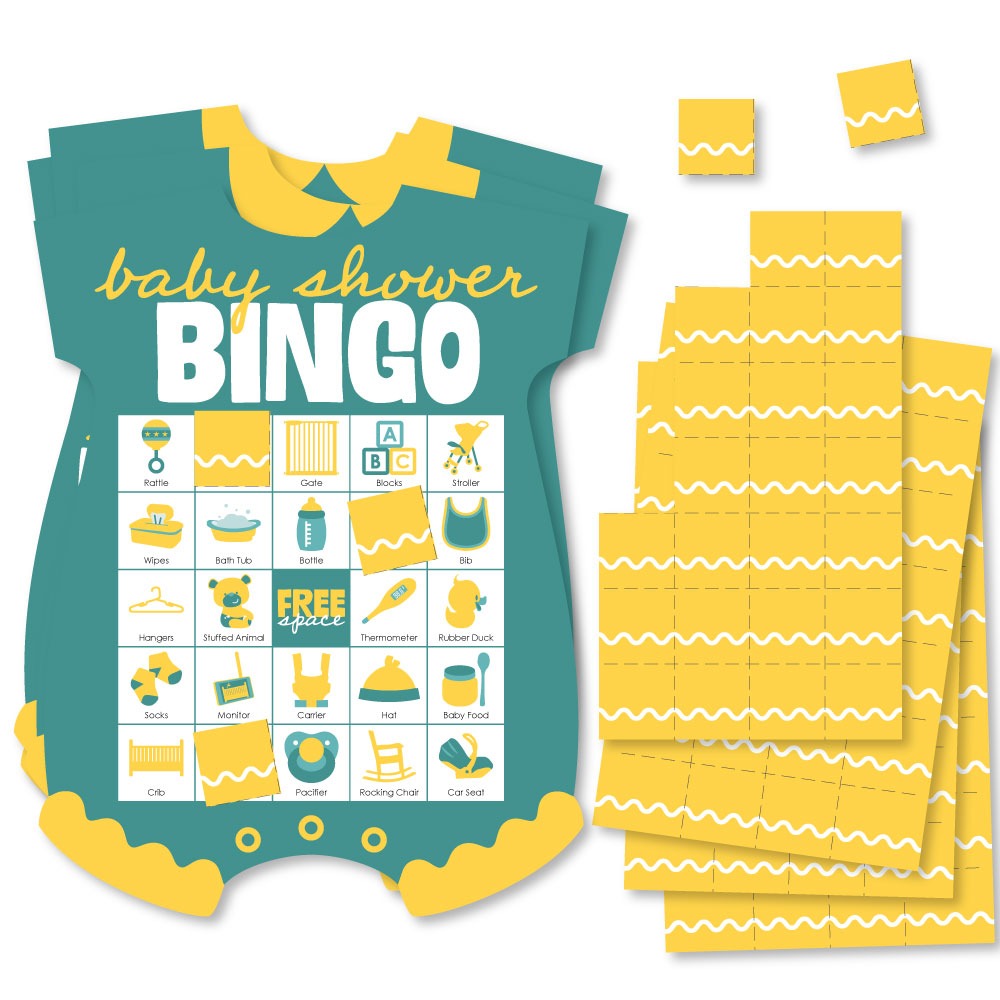 Wavy Baby Shower Bingo Game - 18 Ct