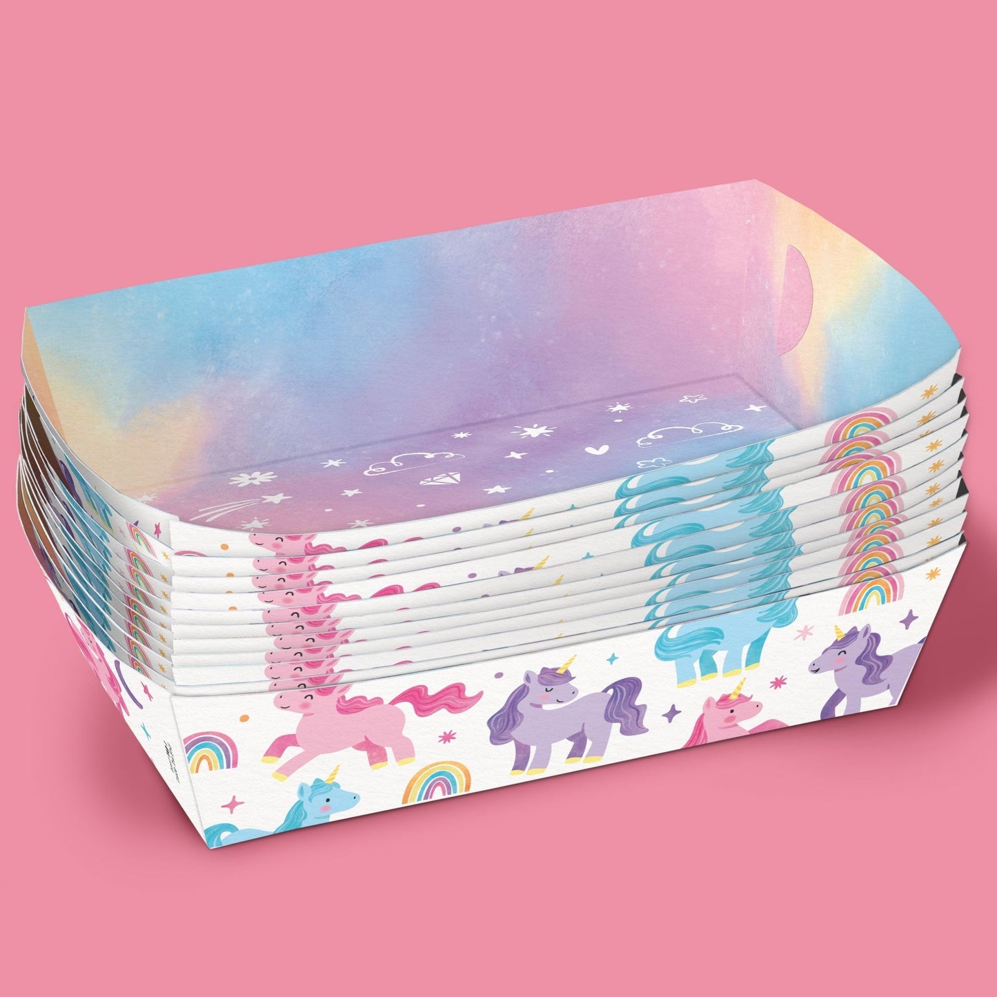 Unicorn Party Paper Food Trays